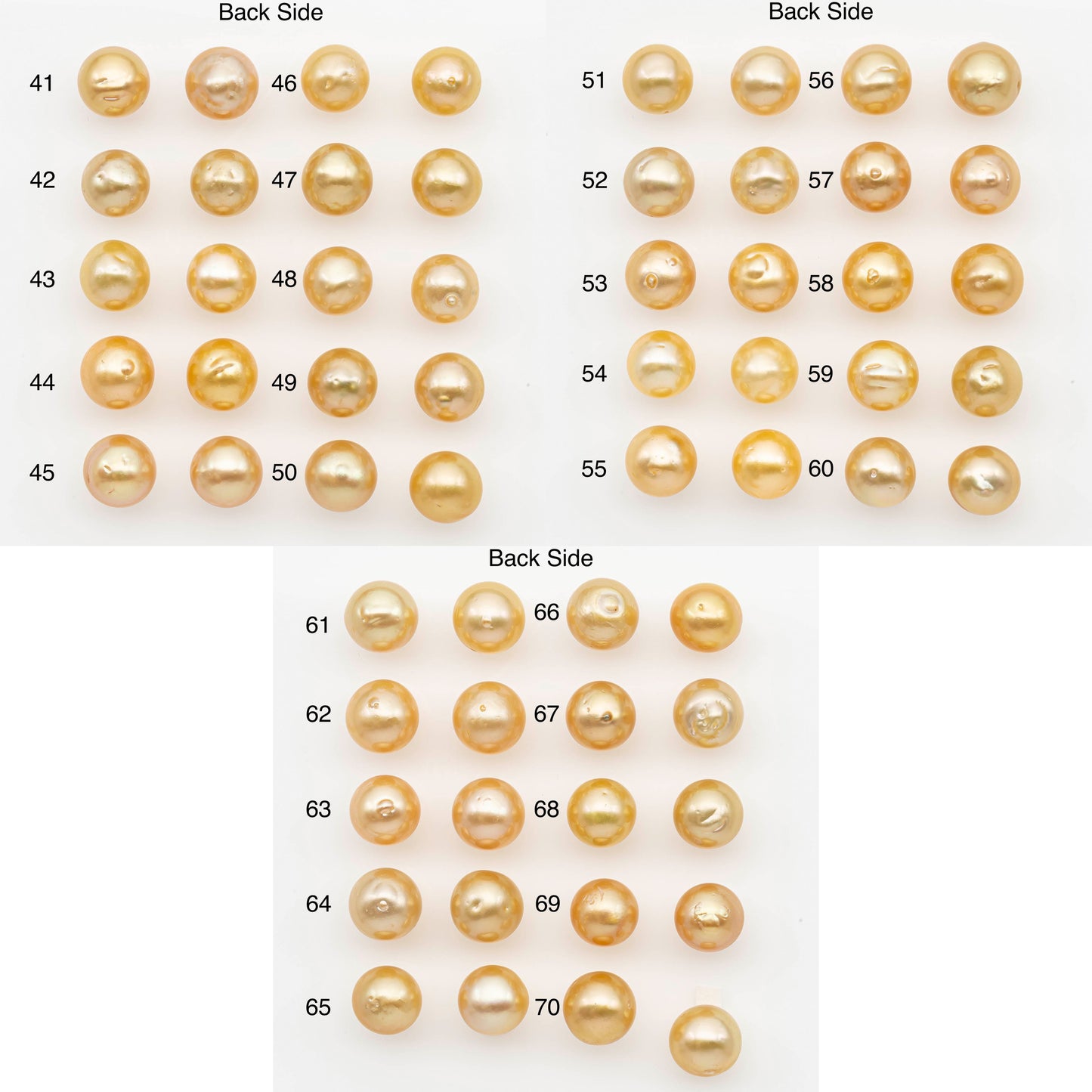 10-11mm Matching Pair South Sea Pearl,Round undrilled with High Luster and Minor Blemishes for Jewelry Making, SKU # 2687GS