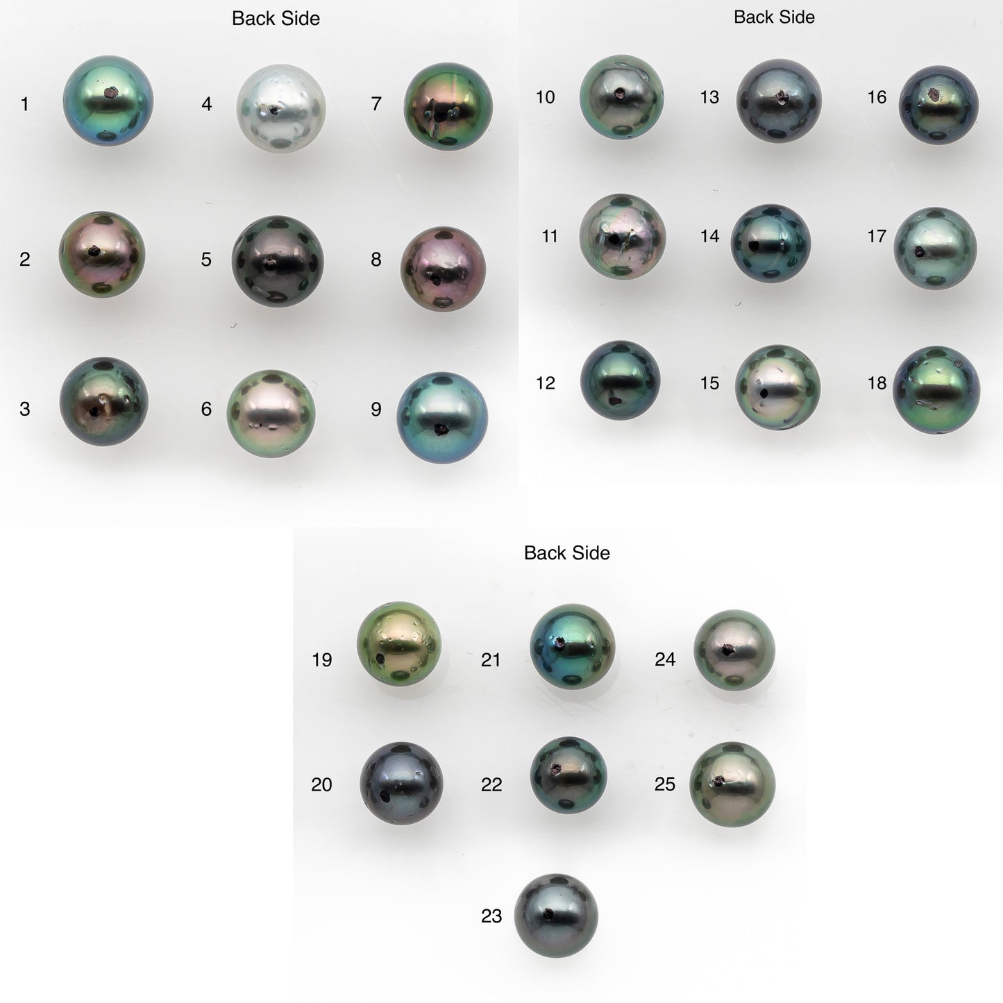 8-9mm Tahitian Pearl, Loose Undrilled with High Luster and for Jewelry Making, SKU # 2881TH