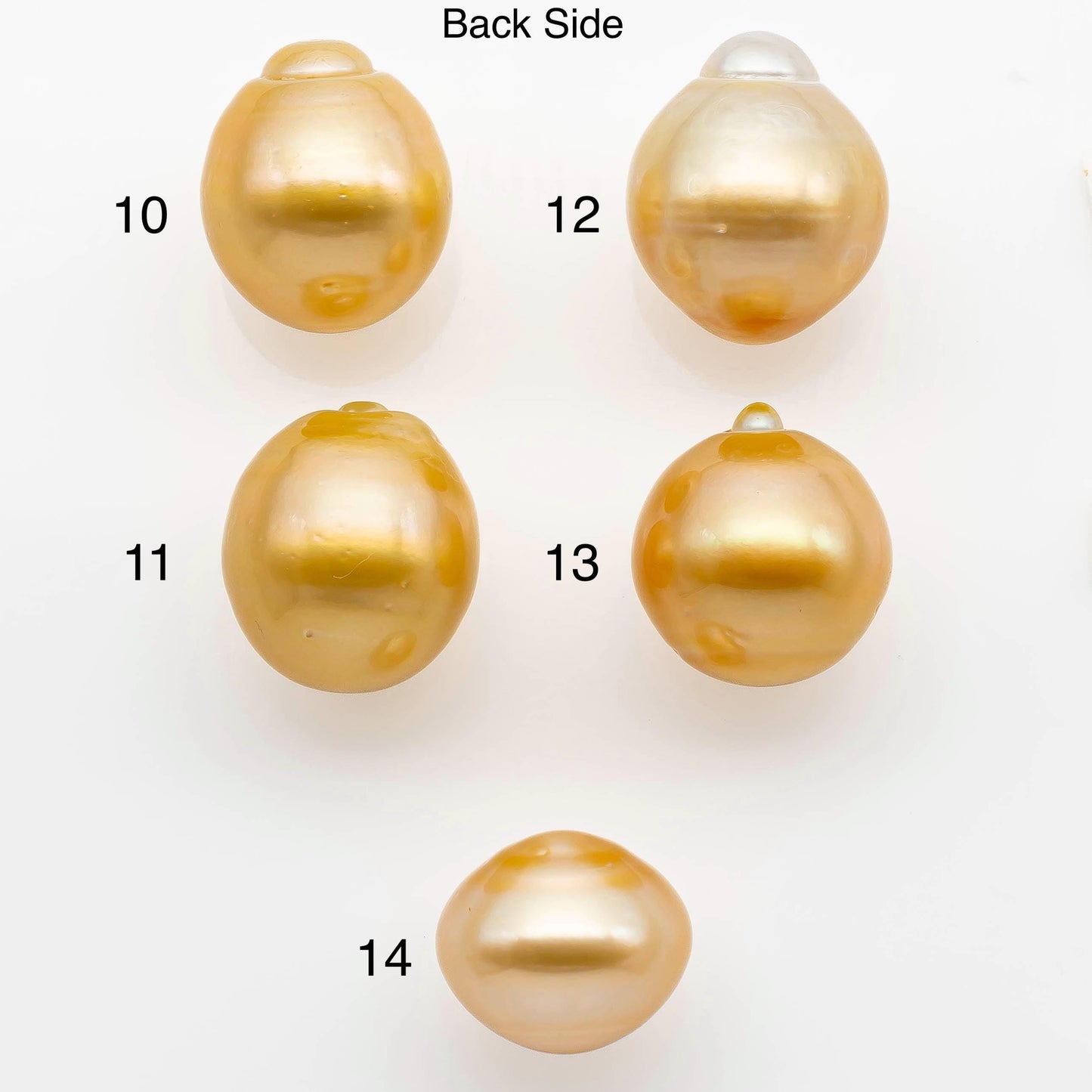 15-16mm Gold South Sea Pearl Undrilled for Jewelry Making, Natural Gold Color Saltwater Pearl, SKU#2311GS
