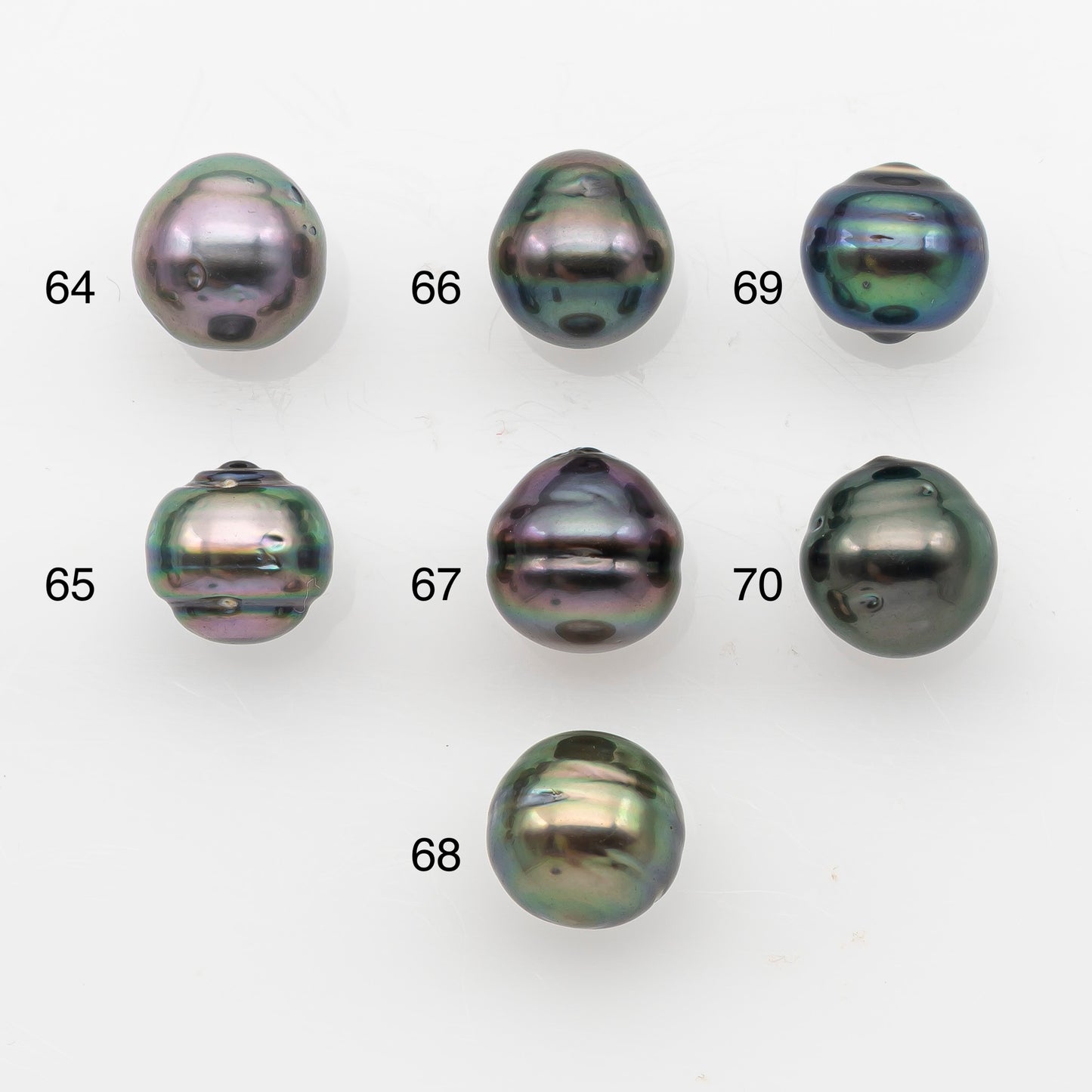 9-10mm Tahitian Pearl, Loose Undrilled with High Luster and Blemishes for Jewelry Making, SKU # 2911TH
