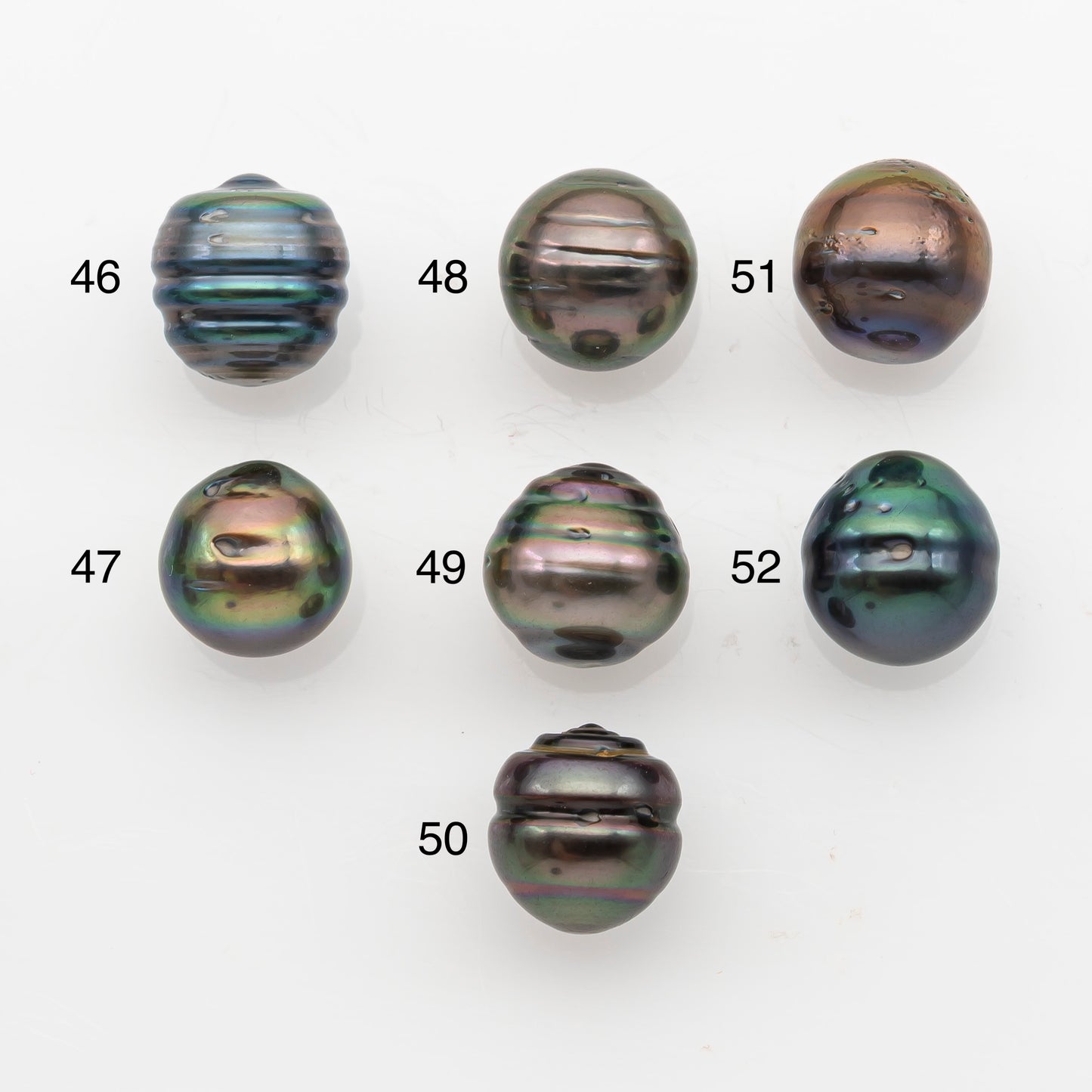 10-11mm Tahitian Pearl, Loose Undrilled with High Luster and Blemishes for Jewelry Making, SKU # 2914TH