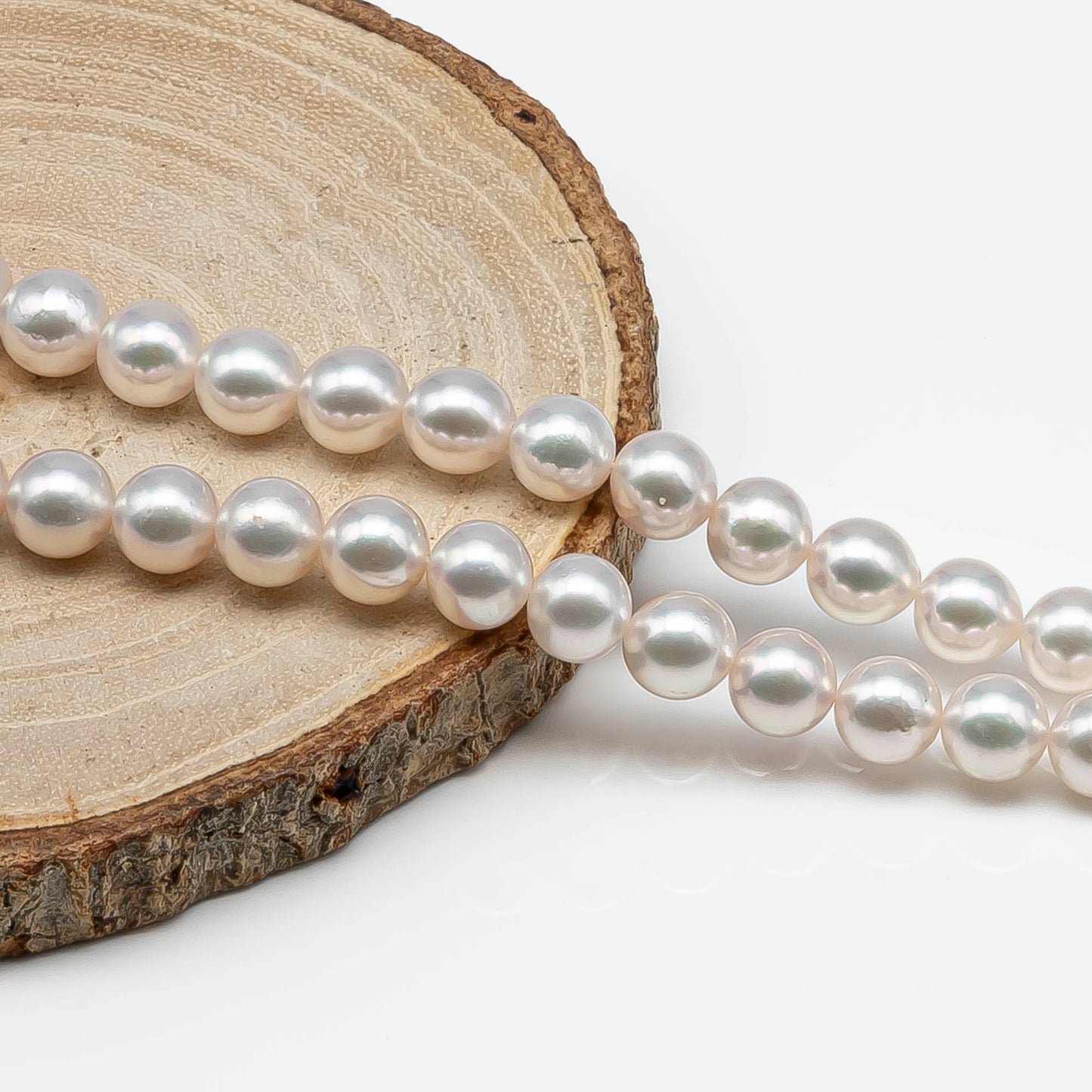 7.5-8mm Japanese Akoya Pearl with Amazing High Luster, Saltwater Cultured Pearl for Jewelry Making, SKU # 1839AK