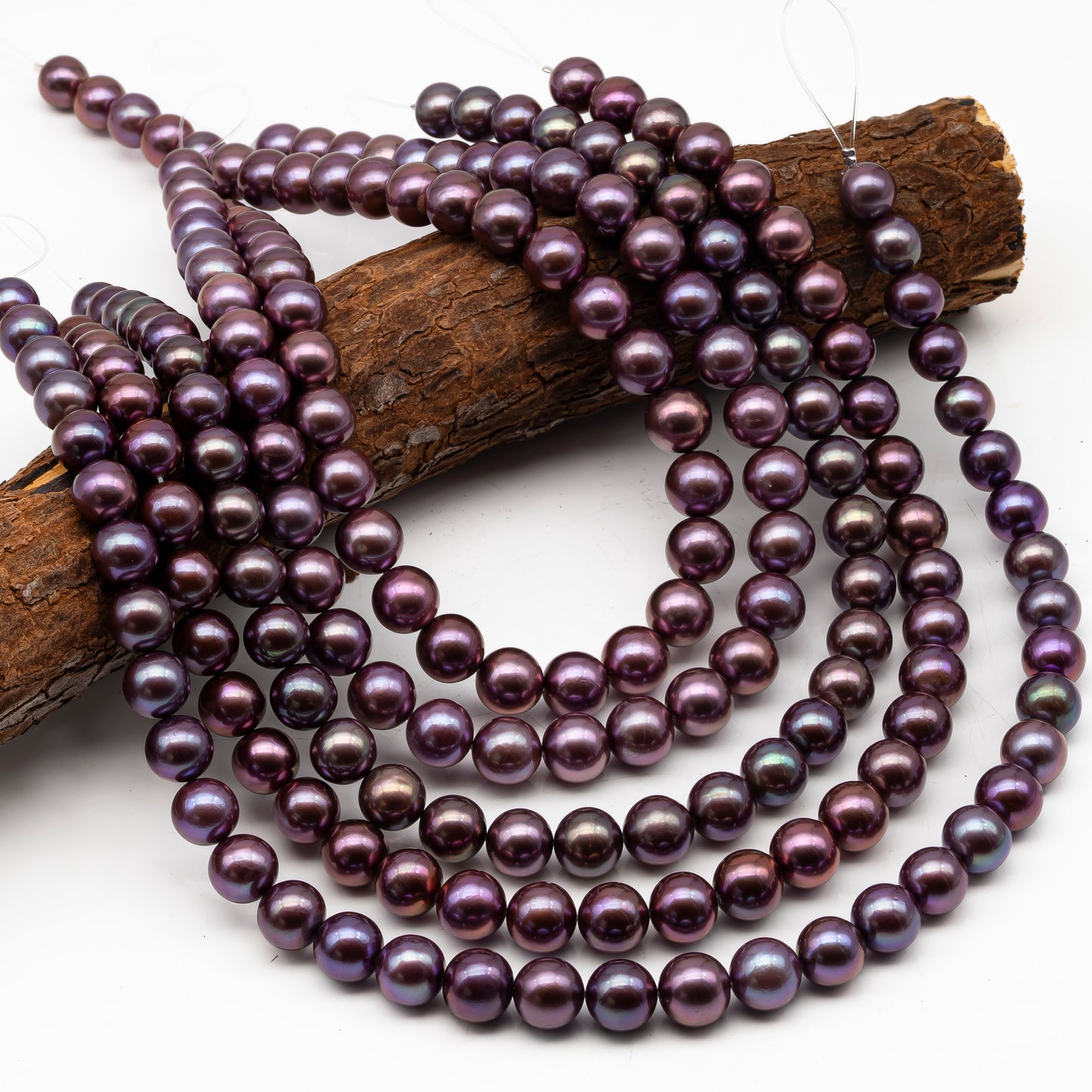 10-12mm Round Edison Pearl in Full Strand, Freshwater Pearl in Natural Colors with High Luster, Pre-Strung for Jewelry Making, SKU # 2930ED