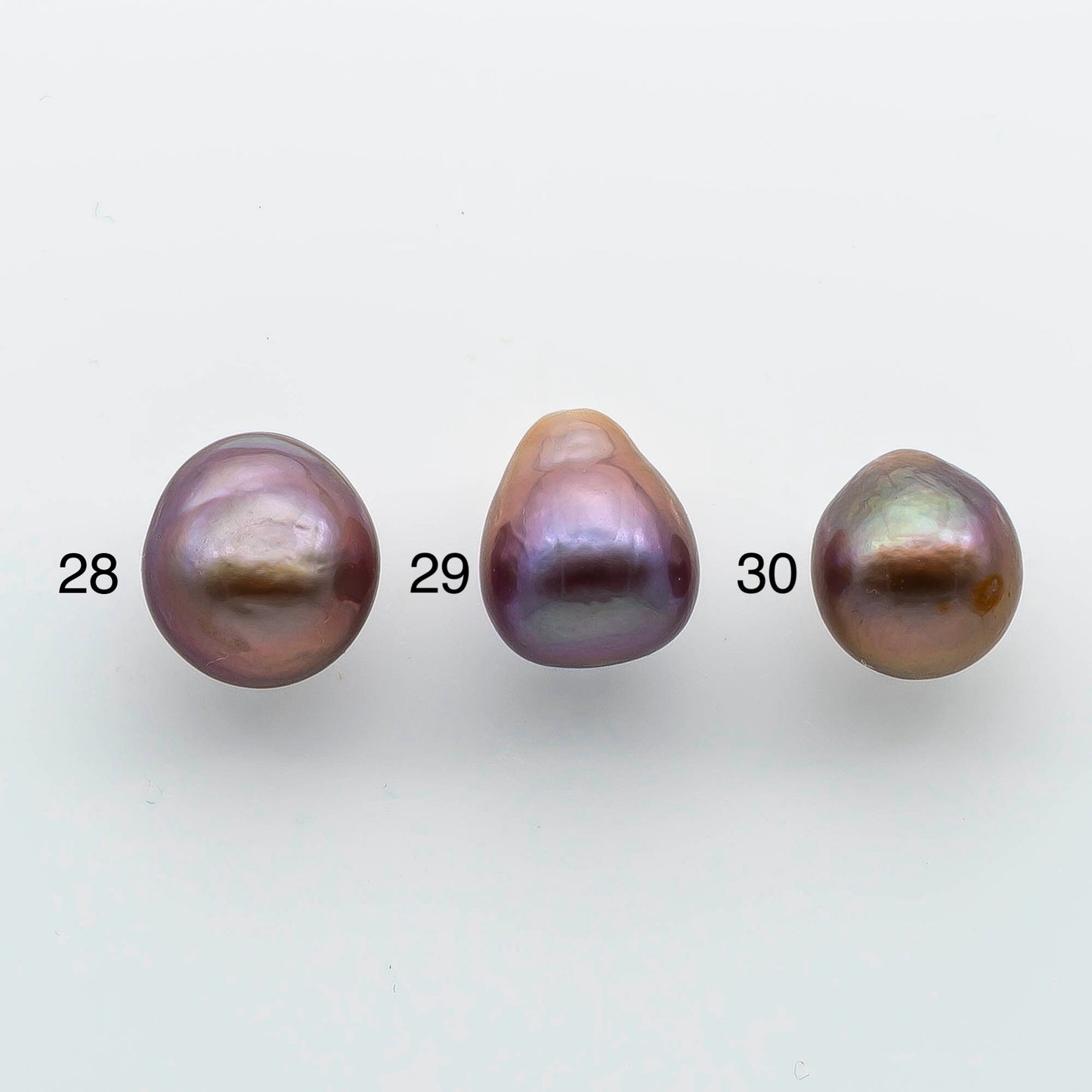 11-12mm Edison Pearl Drop with Nice Luster and All Natural Colors, Undrilled or Large Hole, SKU # 1937EP