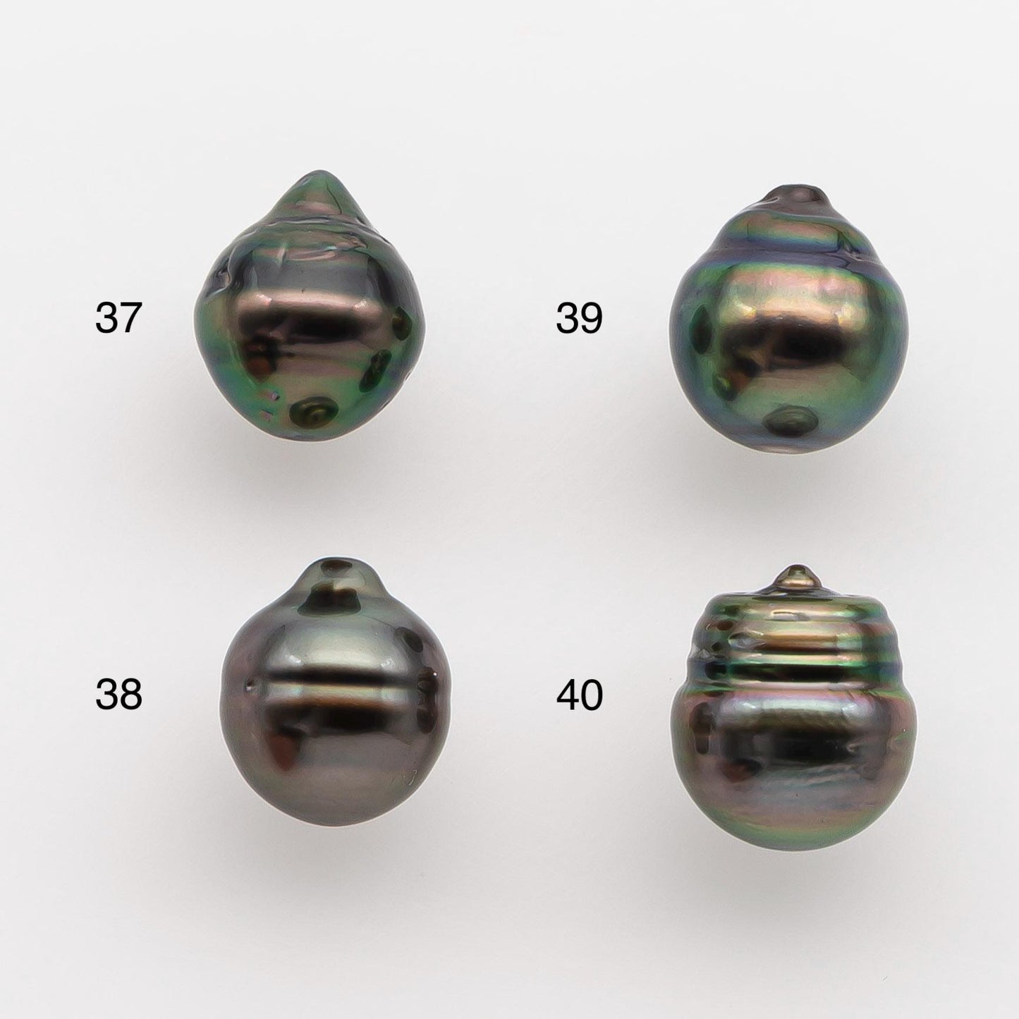 9-10mm Tahitian Pearl with High Luster and Natural Color, One Piece Undrilled for Making Jewelry, SKU # 2505TH