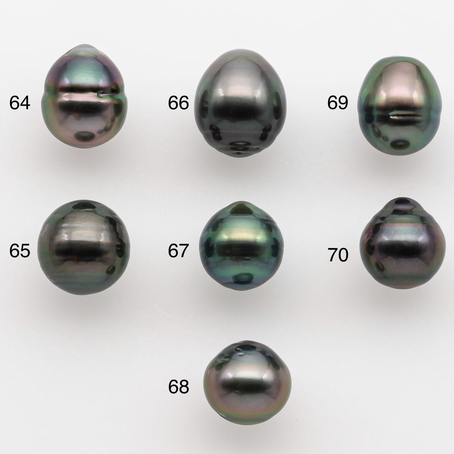 9-10mm Tahitian Pearl with High Luster and Natural Color, One Piece Undrilled for Making Jewelry, SKU # 2515TH