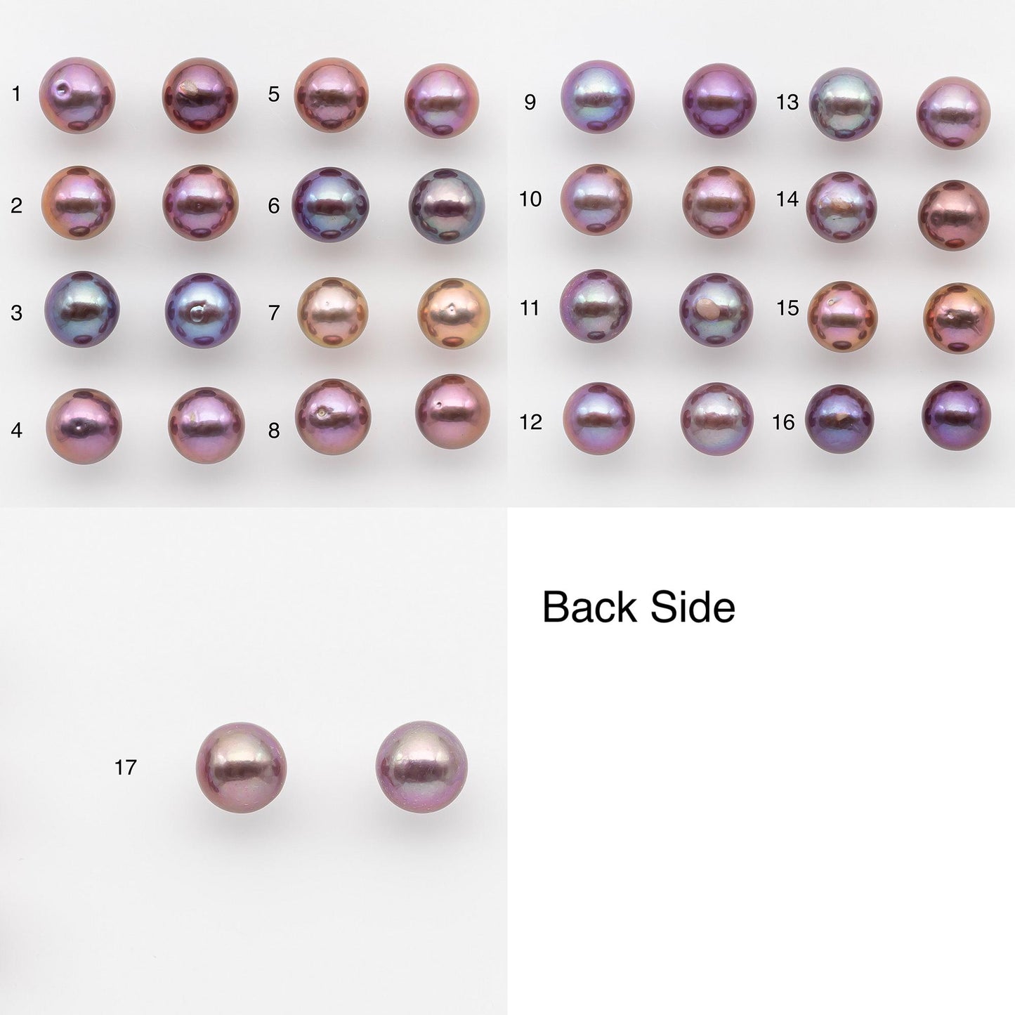 10-11mm Edison Pearl in Matching Pair with Natural Colors and High Lusters, Undrilled for Making Earring, SKU # 2522EP