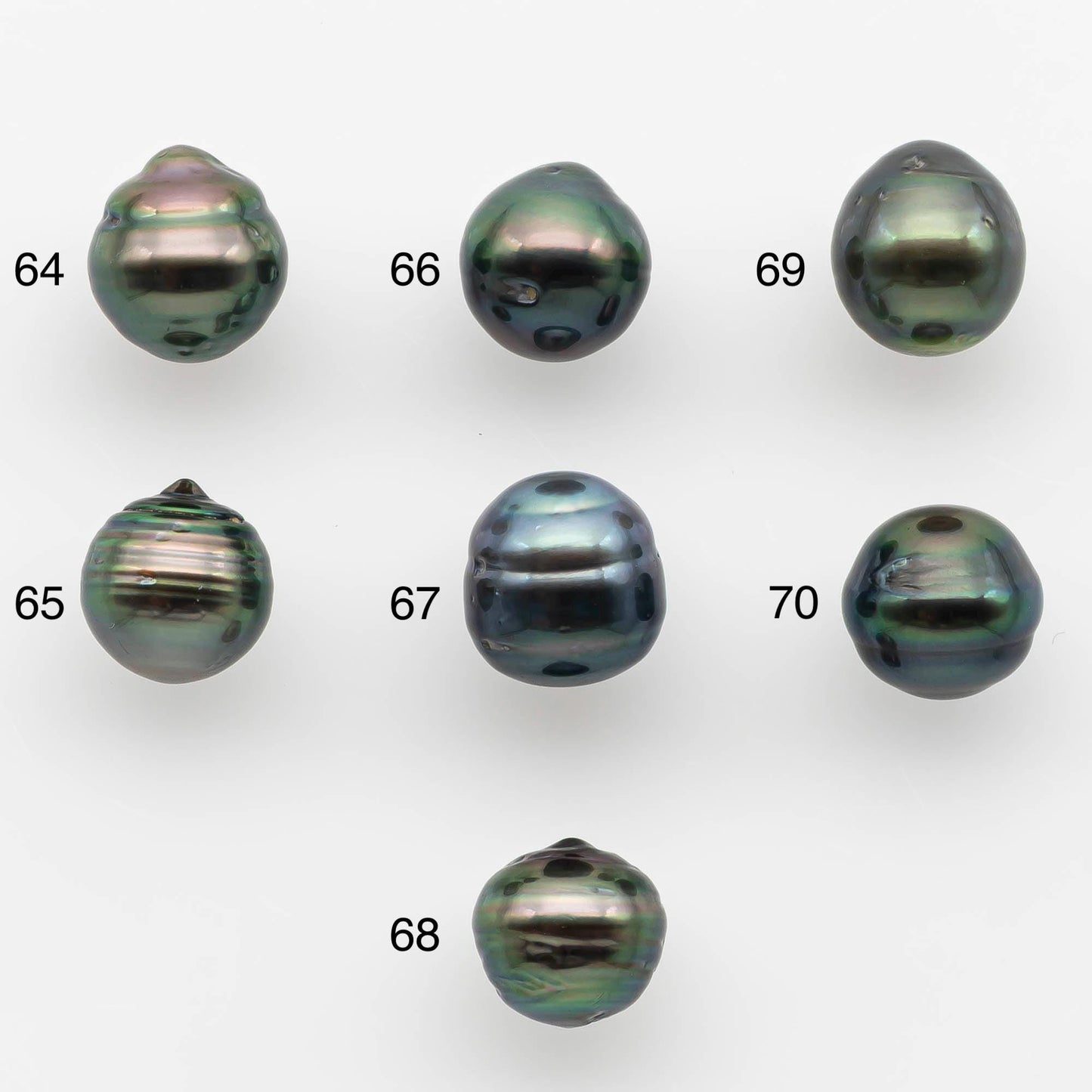 9-10mm Tahitian Pearl with High Luster and Natural Color, One Piece Undrilled for Making Jewelry, SKU # 2530TH