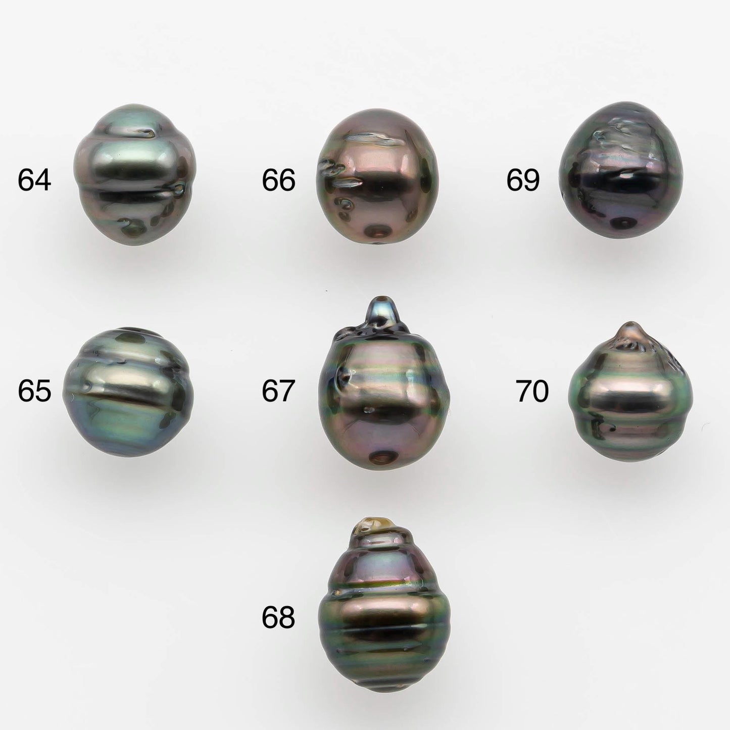 9-10mm Tahitian Pearl with High Luster and Natural Color, One Piece Undrilled for Making Jewelry, SKU # 2532TH