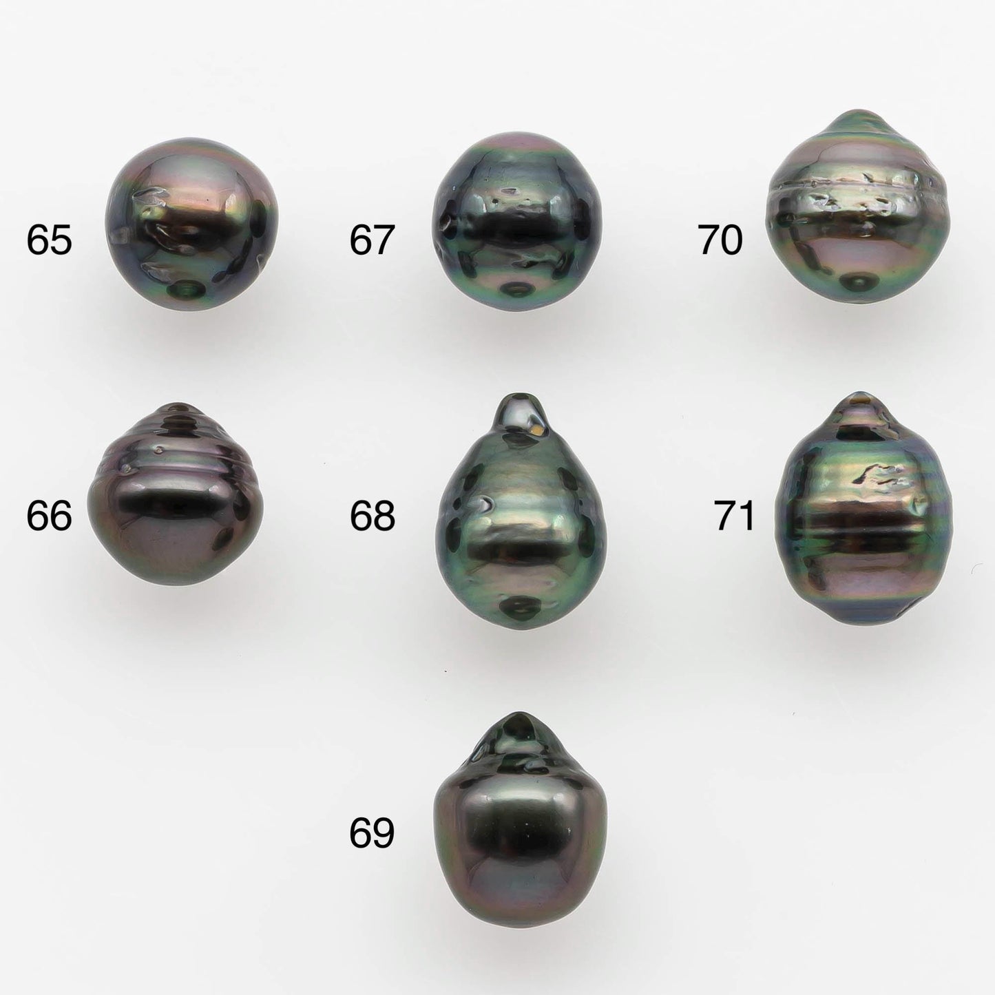 9-10mm Tahitian Pearl with High Luster and Natural Color, One Piece Undrilled for Making Jewelry, SKU # 2534TH