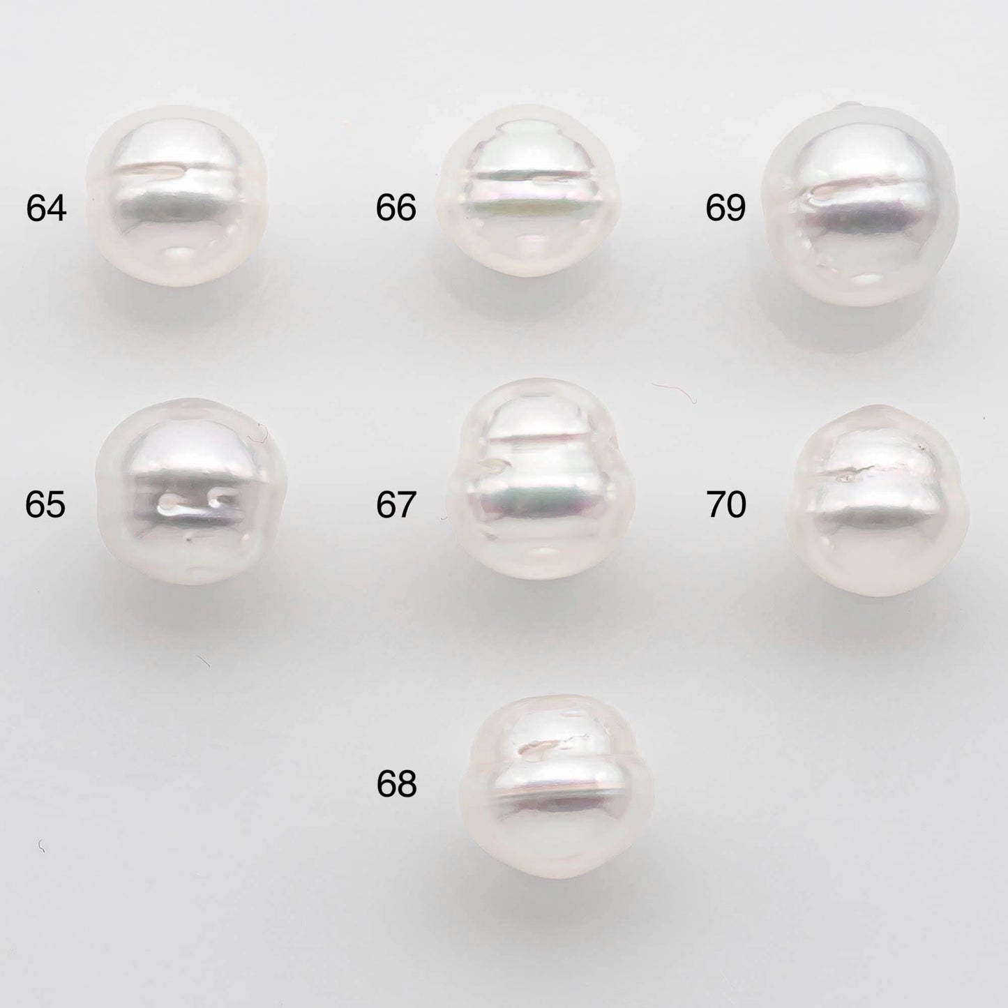 9-10mm South Sea Pearl Drop in Natural White Colors and Beautiful Luster with Minor Blemish, Undrilled Single Piece, SKU # 2544SS