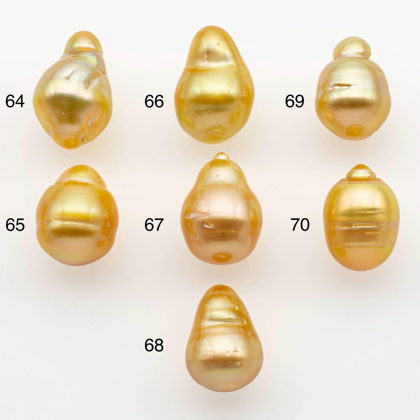 10-11mm South Sea Pearl, Gold Drop Single Piece Nondrilled with High Luster and Minor Blemishes for Jewelry Making, SKU # 2559GS