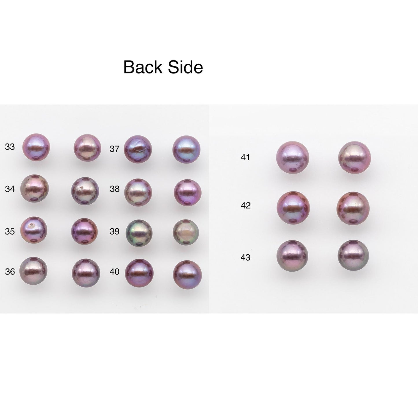 10-11mm Matching Pair Edison Pearl with Natural Colors and High Lusters, Undrilled for Making Earring, SKU # 2523EP