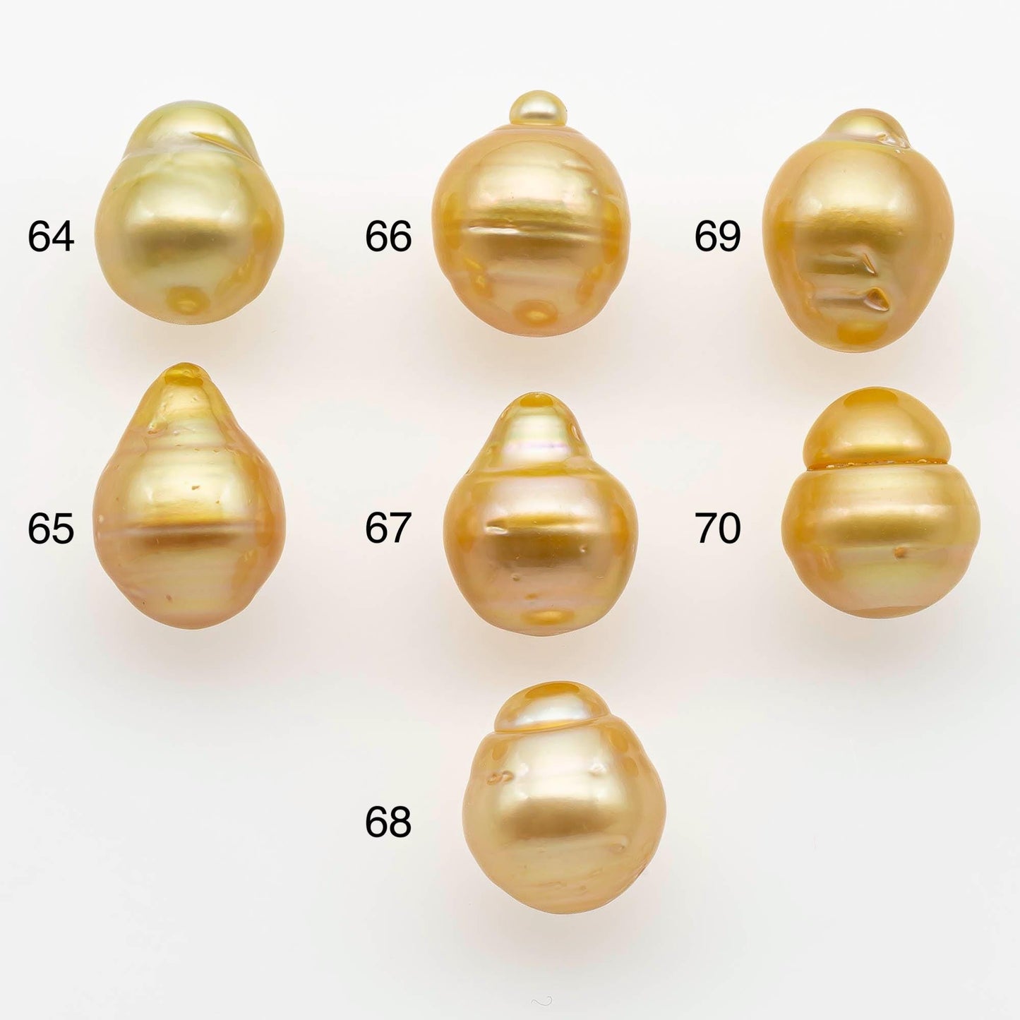 10-11mm South Sea Pearl, Gold Drop Single Piece Nondrilled with High Luster and Minor Blemishes for Jewelry Making, SKU # 2564GS