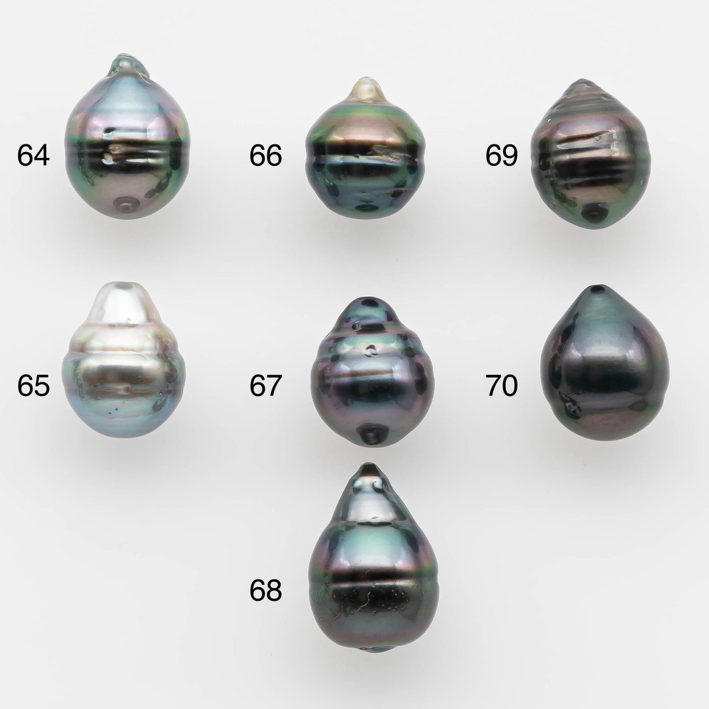 8-9mm Tahitian Pearl in Natural Color with High Luster and Minor Blemishes, One Piece Undrilled for Making Jewelry, SKU # 2581TH