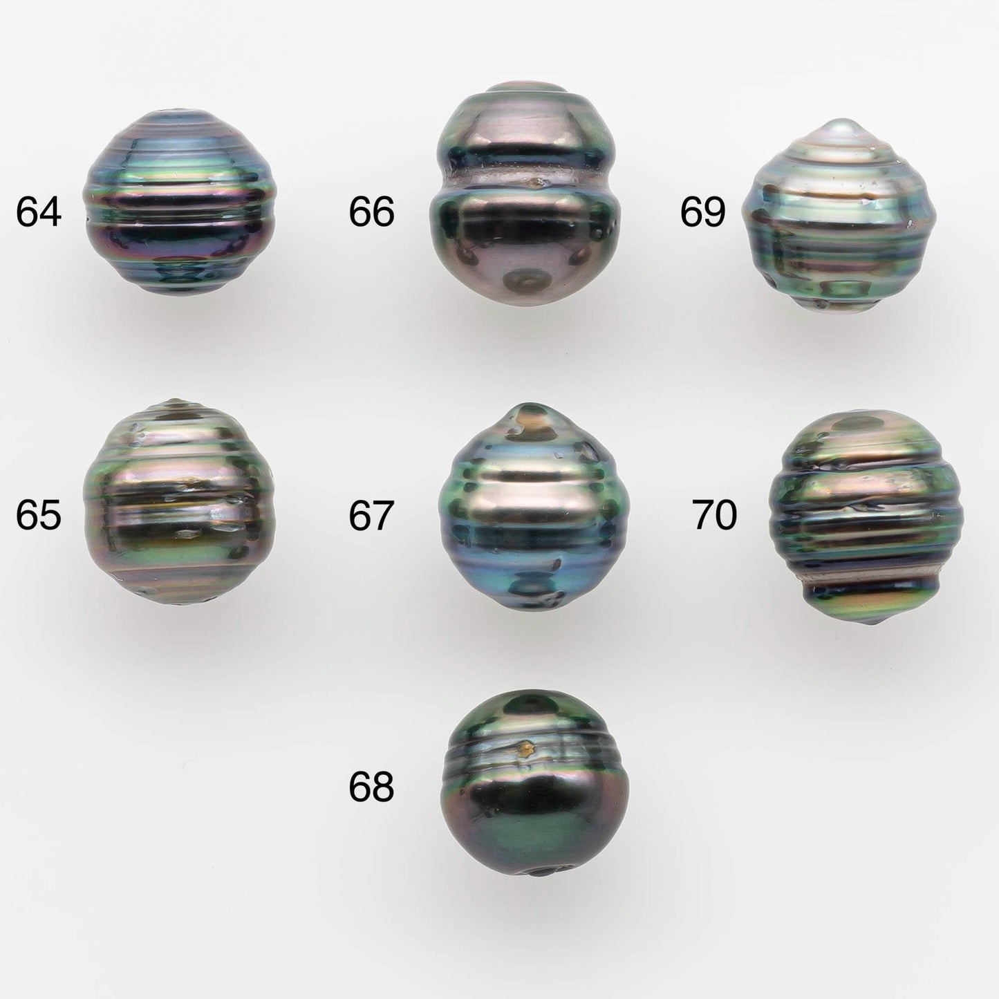 9-10mm Natural Color Tahitian Pearl Loose Single Piece Undrilled in High Luster and Minor Blemishes, SKU # 2584TH