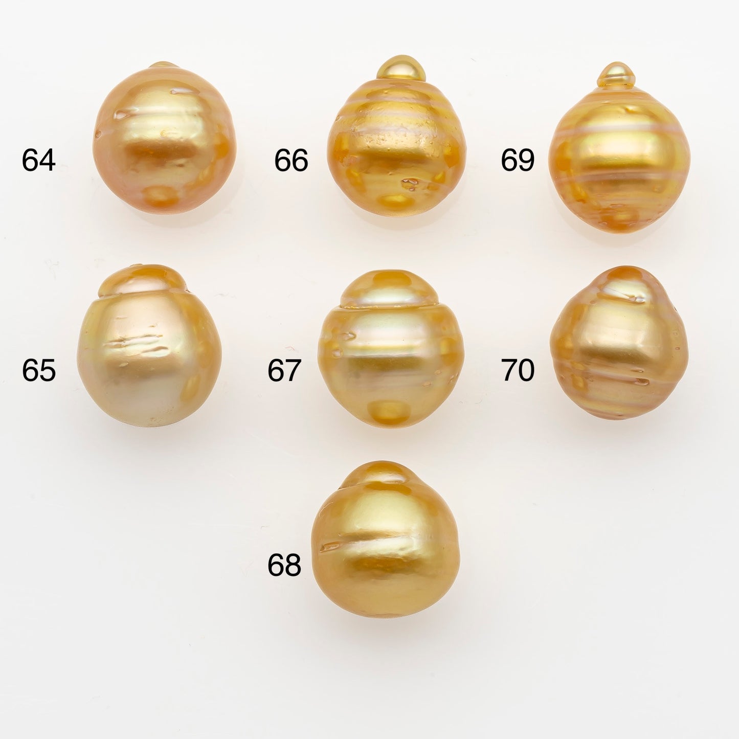 12-13mm South Sea Pearl in Natural Gold Color, Loose Drop Shape, Undrilled for Jewelry Making, SKU # 2772GS