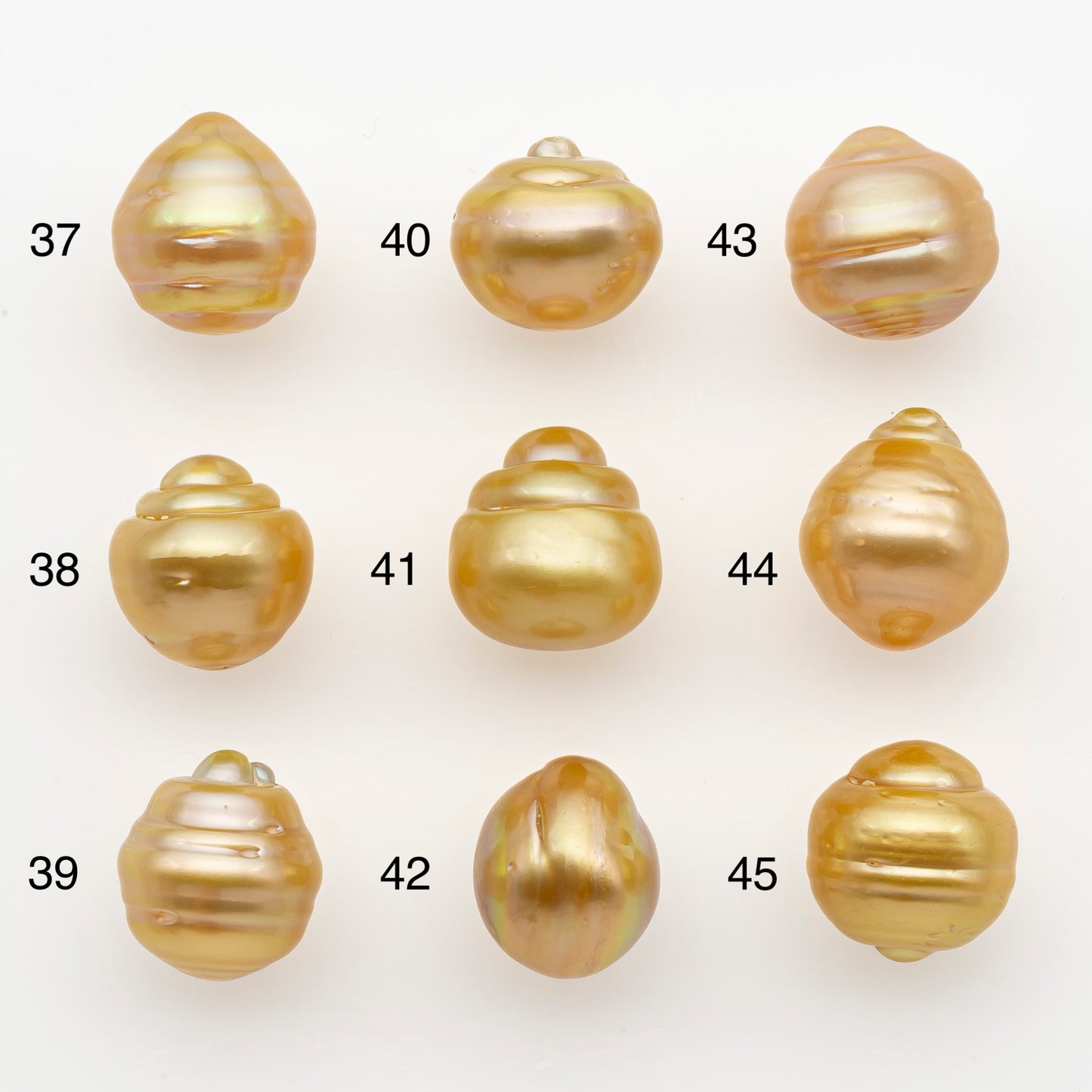 12-13mm South Sea Pearl in Natural Gold Color, Loose Drop Shape, Undrilled for Jewelry Making, SKU # 2774GS