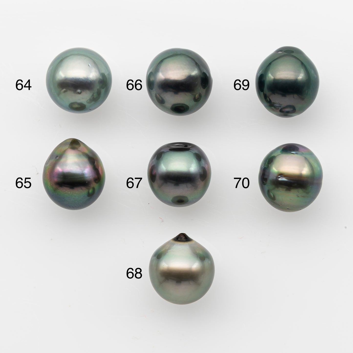 10-11mm Tahitian Pearl, Loose Undrilled with High Luster and for Jewelry Making, SKU # 2824TH