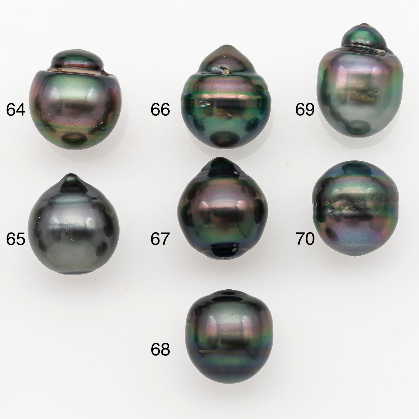 11-12mm Tahitian Pearl Natural Color with Minor Blemishes, Loose Undrilled for Jewelry Making, SKU # 3347H