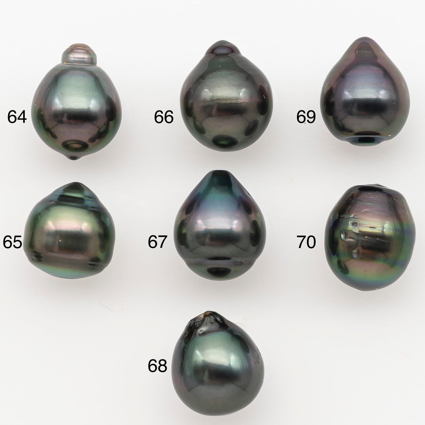 11-12mm Tahitian Pearl Natural Color with Minor Blemishes, Loose Undrilled for Jewelry Making, SKU # 3348H