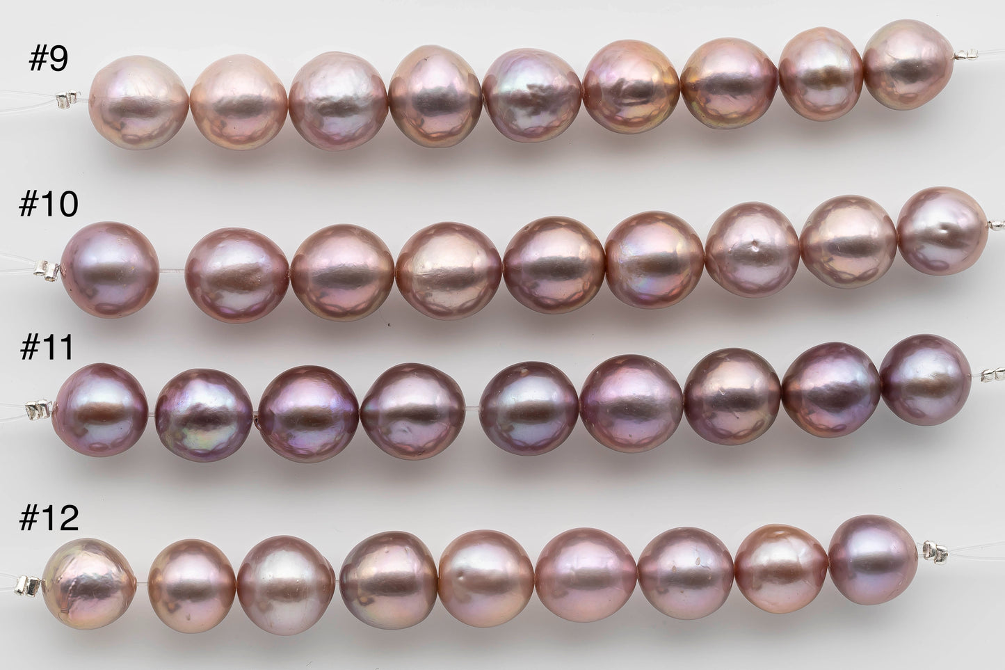 11-12mm Round Edison Pearl in Natural Color Freshwater with Very Nice Luster, SKU # 1233EP