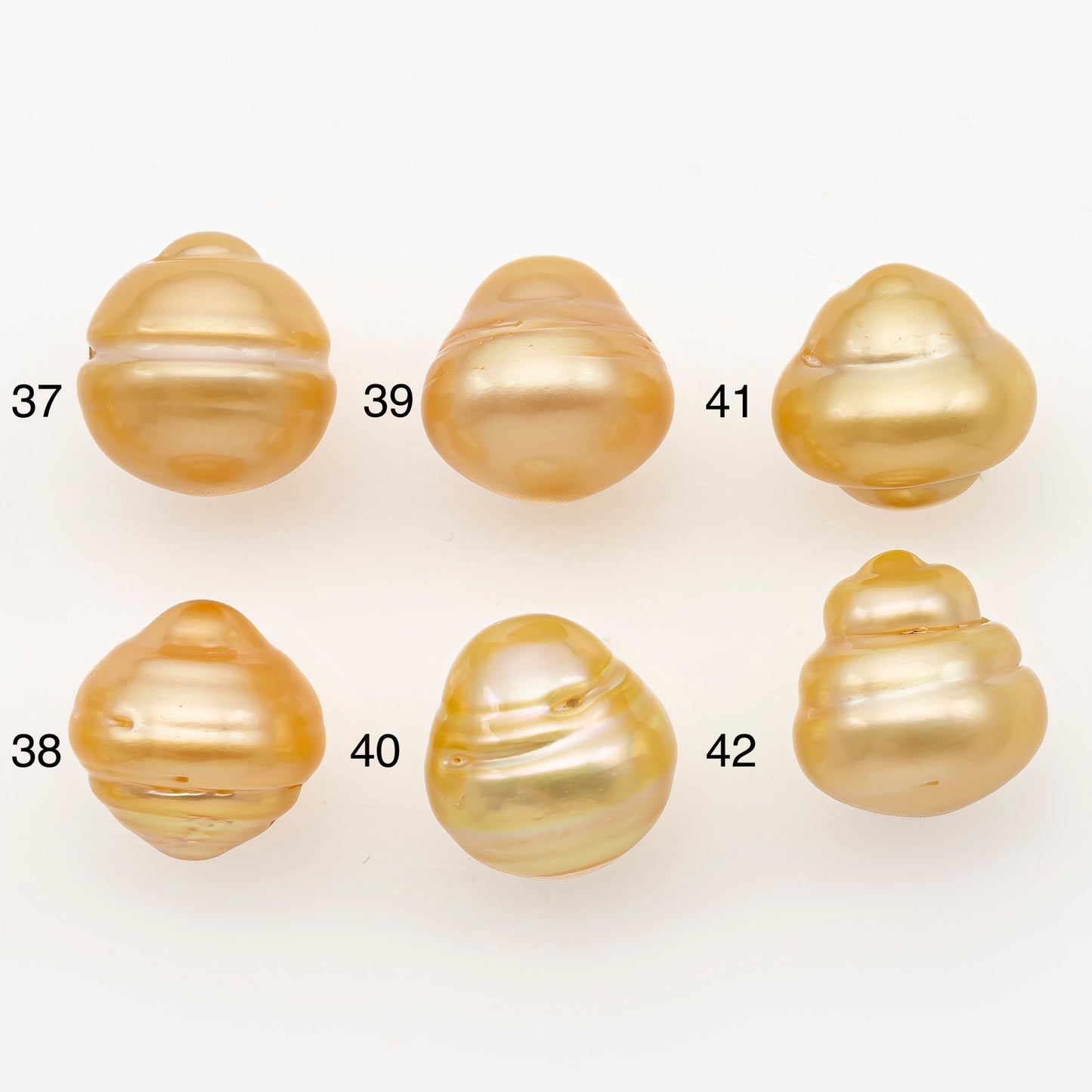 13-14mm South Sea Pearl in Natural Gold Color, Loose Drop Shape, Undrilled for Jewelry Making, SKU # 3098GS