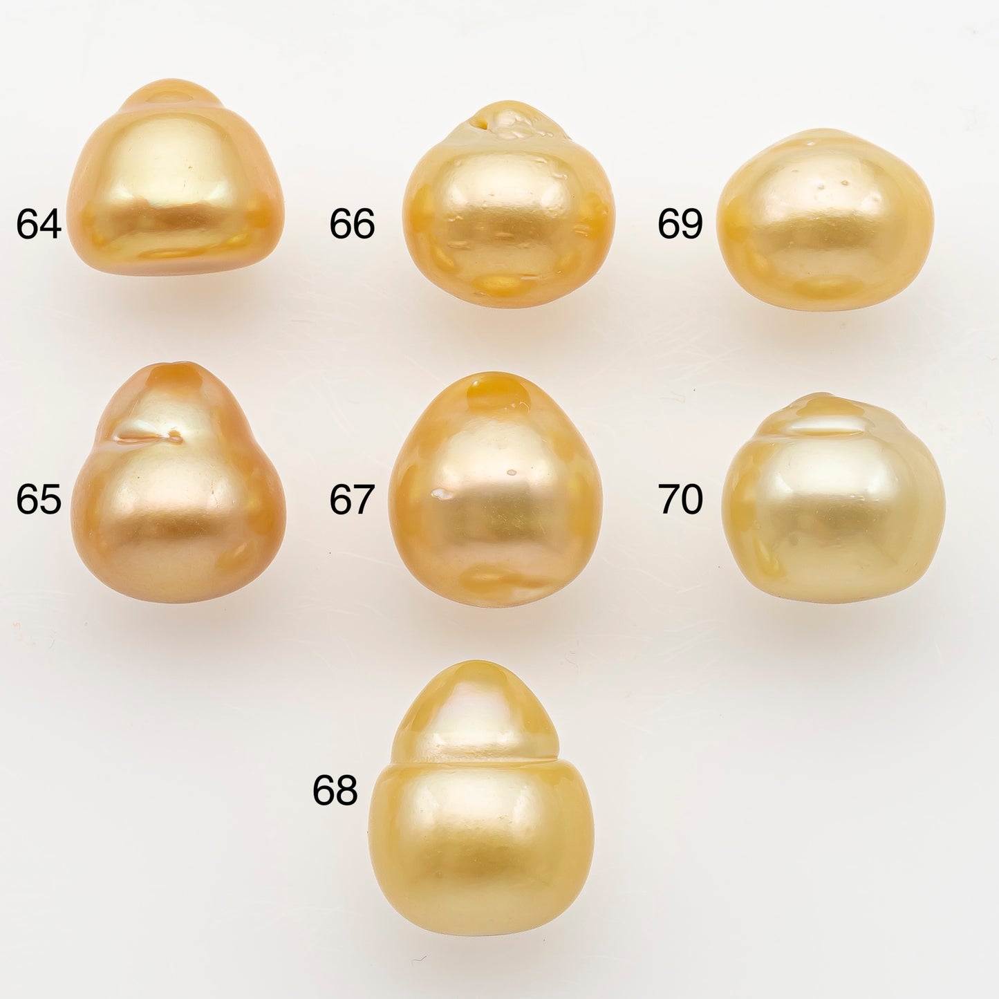 12-13mm South Sea Pearl in Natural Color with High Luster, Button Loose Pearl, Undrilled for Jewelry Making, SKU # 3195GS