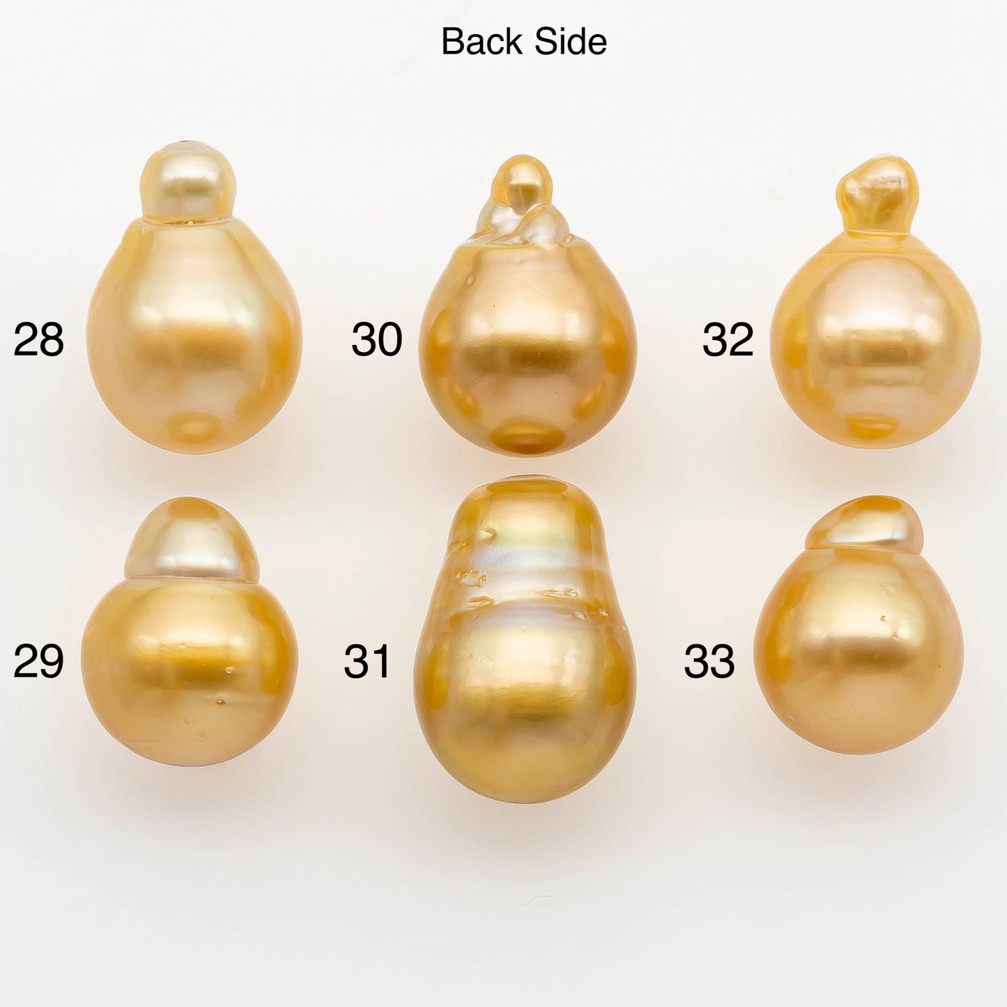 13-14mm South Sea Pearl, Gold Drop Single Piece Nondrilled with High Luster and Minor Blemishes for Jewelry Making, SKU # 2304GS