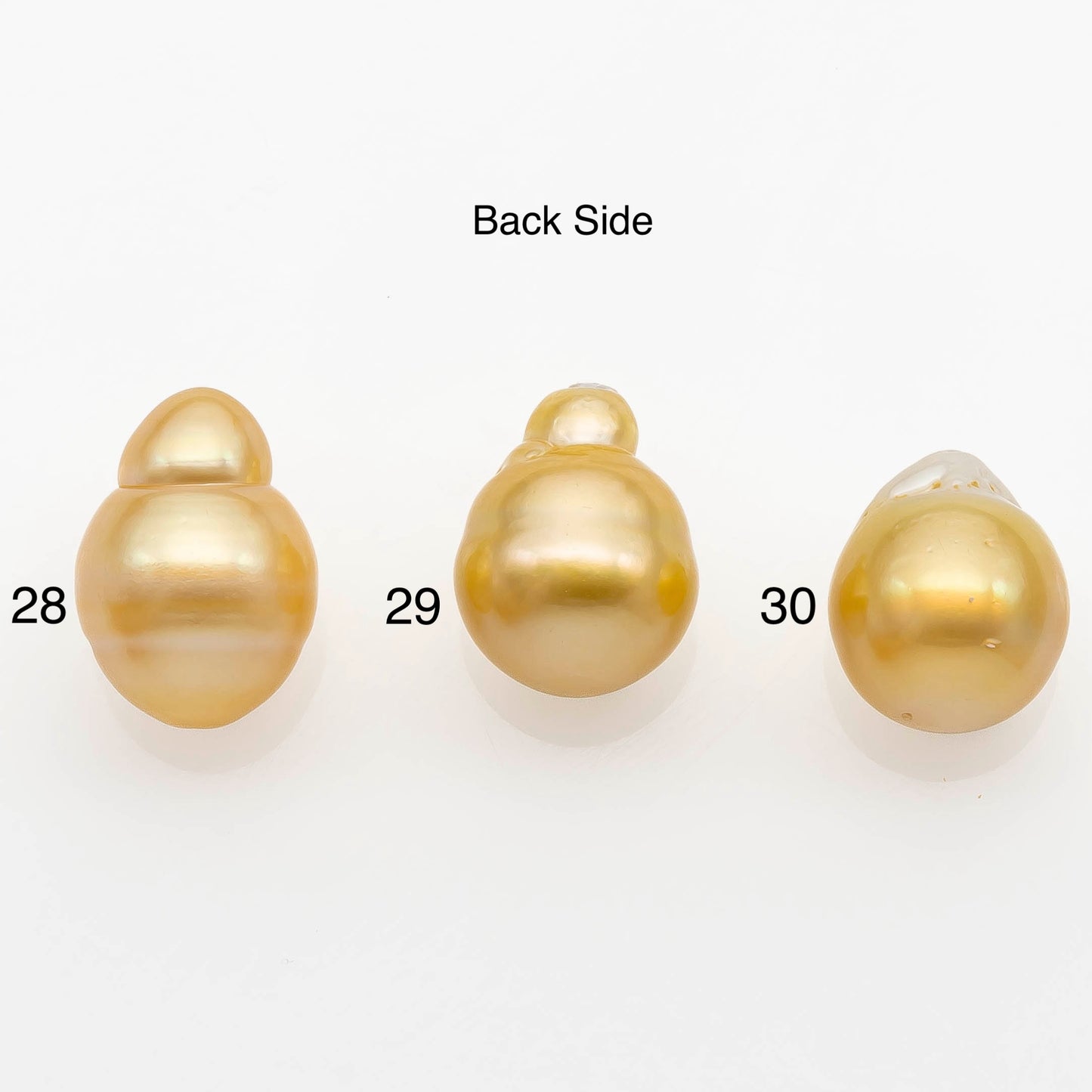 13-14mm South Sea Pearl, Gold Drop Single Piece Nondrilled with High Luster and Minor Blemishes for Jewelry Making, SKU # 2306GS