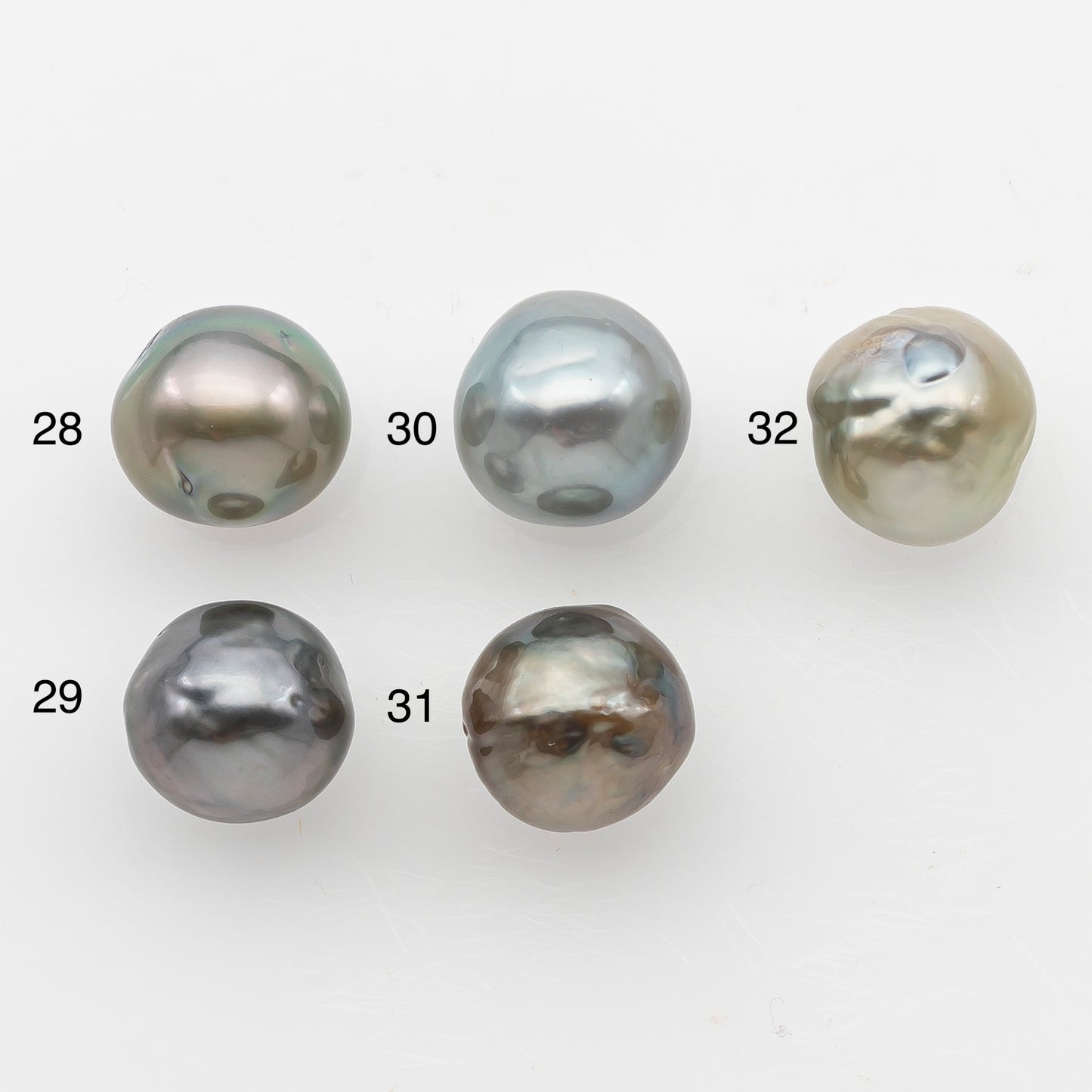 11-12mm Tahitian Pearl, Loose Undrilled with High Luster and Minor Blemishes for Jewelry Making, SKU # 3068TH