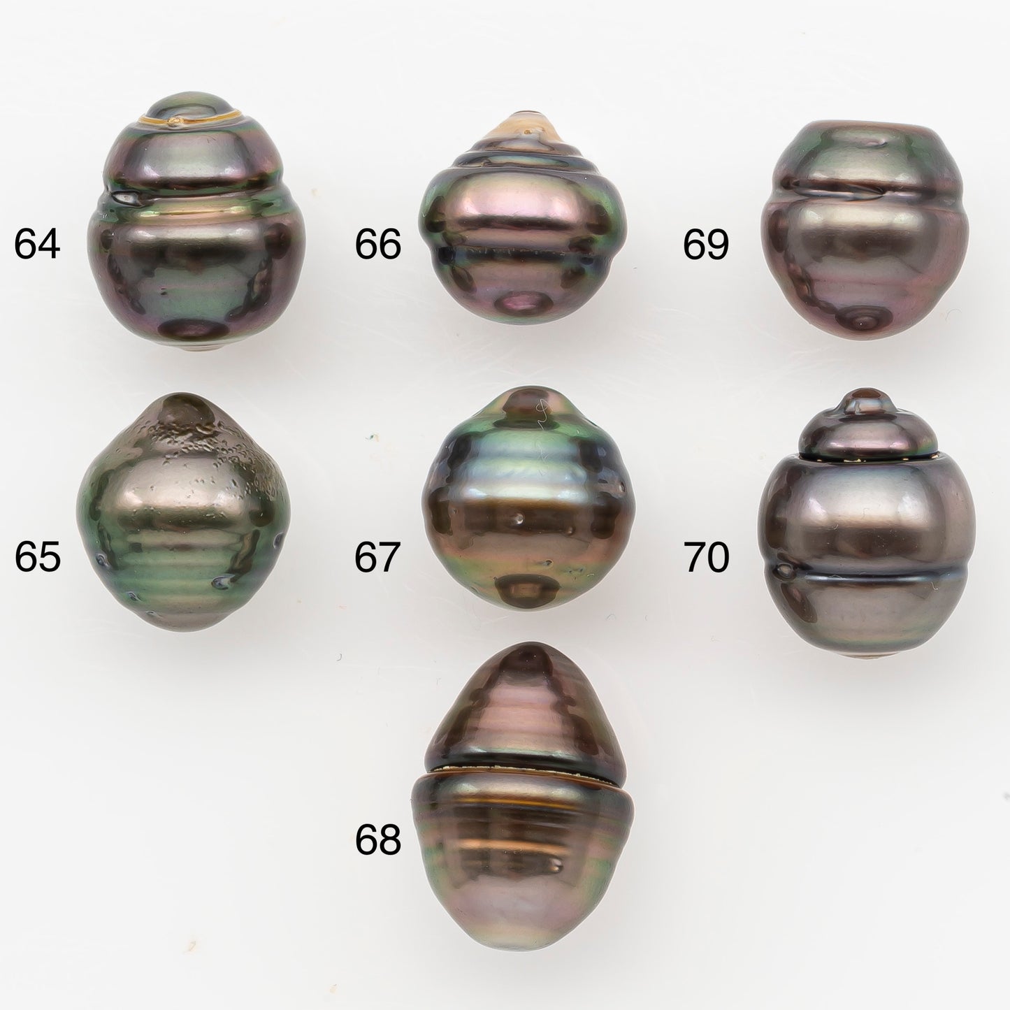 11-12mm Tahitian Pearl, Loose Undrilled with High Luster for Jewelry Making, SKU # 3100TH