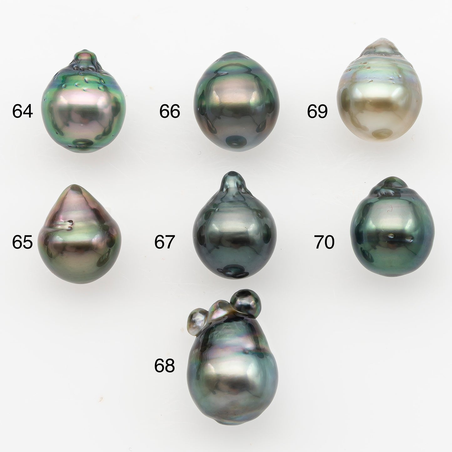 11-12mm Tahitian Pearl, Loose Undrilled with High Luster for Jewelry Making, SKU # 3126TH