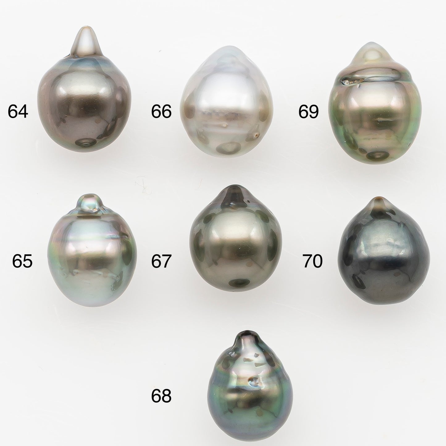 9-10mm Tahitian Pearl Natural Color with Minor Blemishes, Loose Undrilled for Jewelry Making, SKU # 3151TH