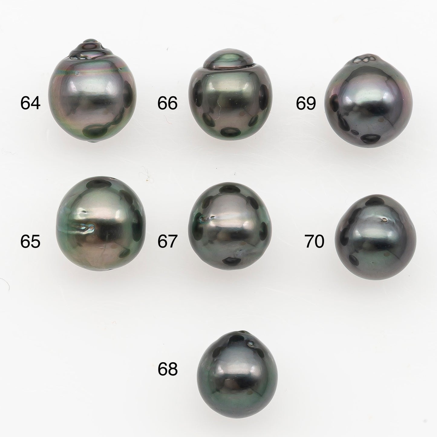 9-10mm Tahitian Pearl Natural Color with Minor Blemishes, Loose Undrilled for Jewelry Making, SKU # 3158TH