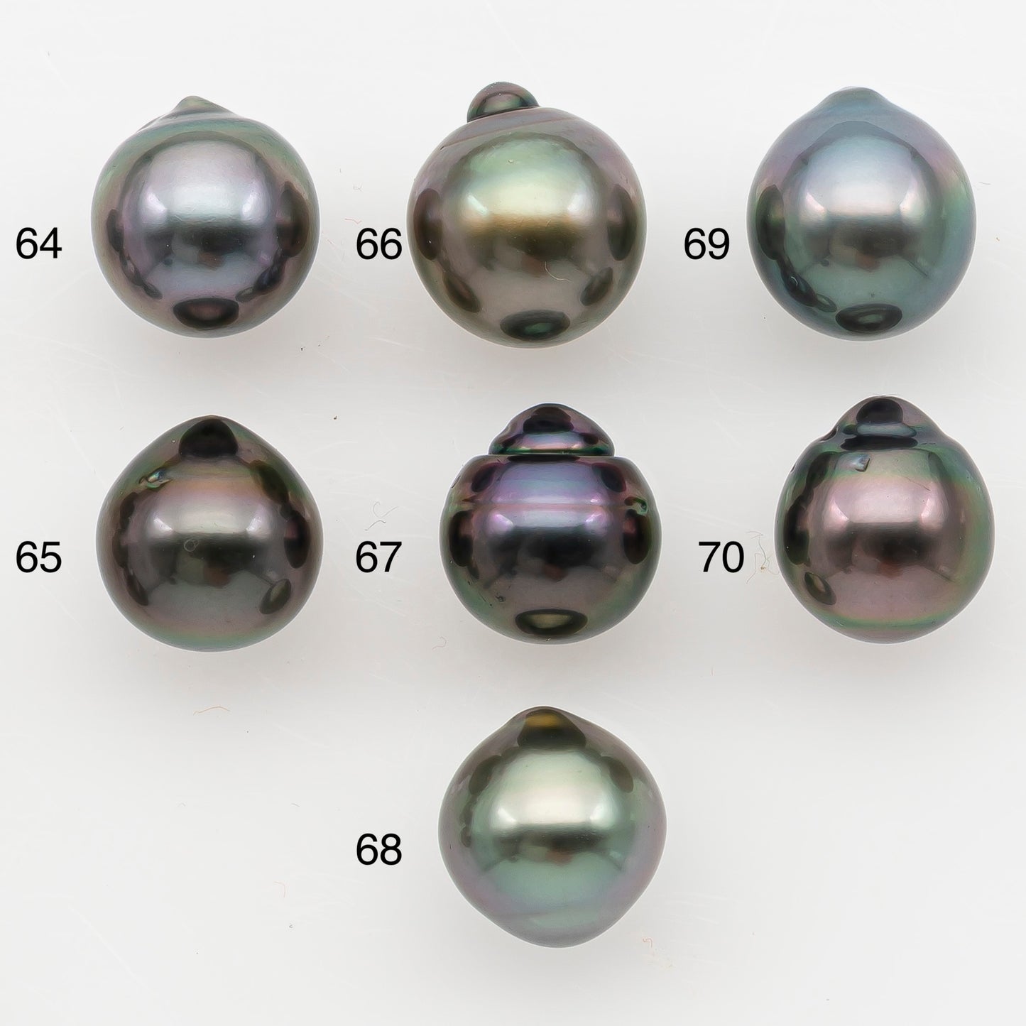 9-10mm Tahitian Pearl Natural Color with High Luster, Loose Undrilled for Jewelry Making, SKU # 3177TH