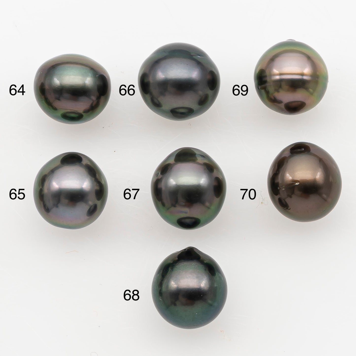 9-10mm Tahitian Pearl Natural Color with High Luster, Loose Undrilled for Jewelry Making, SKU # 3179TH