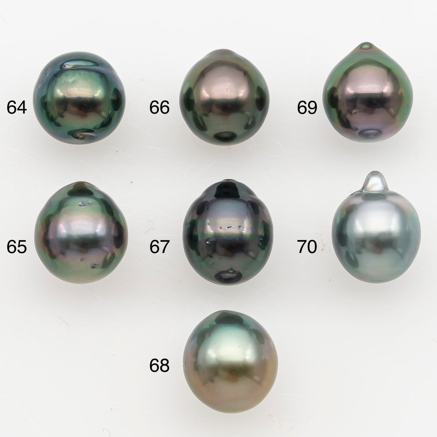 8-9mm Tahitian Pearl Natural Color with High Luster, Loose Undrilled for Jewelry Making, SKU # 3184TH