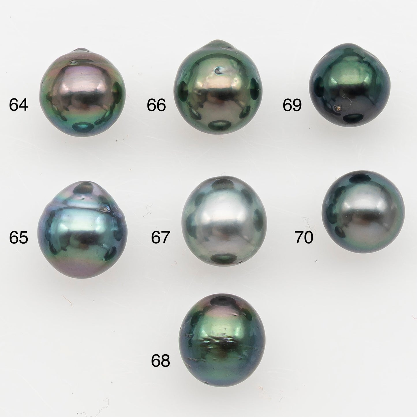 8-9mm Tahitian Pearl Natural Color with High Luster, Loose Undrilled for Jewelry Making, SKU # 3185TH
