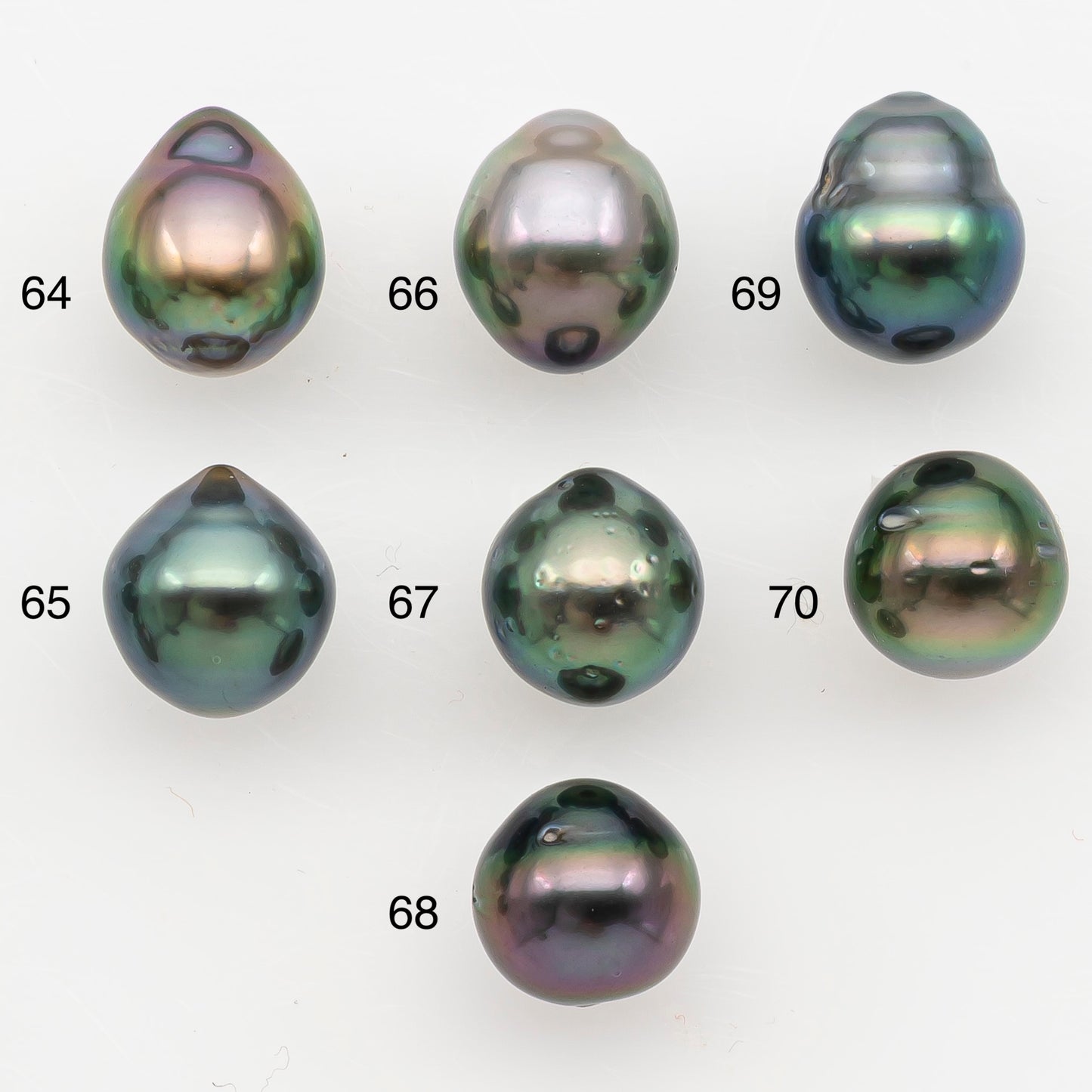 8-9mm Tahitian Pearl Natural Color with High Luster, Loose Undrilled for Jewelry Making, SKU # 3186TH