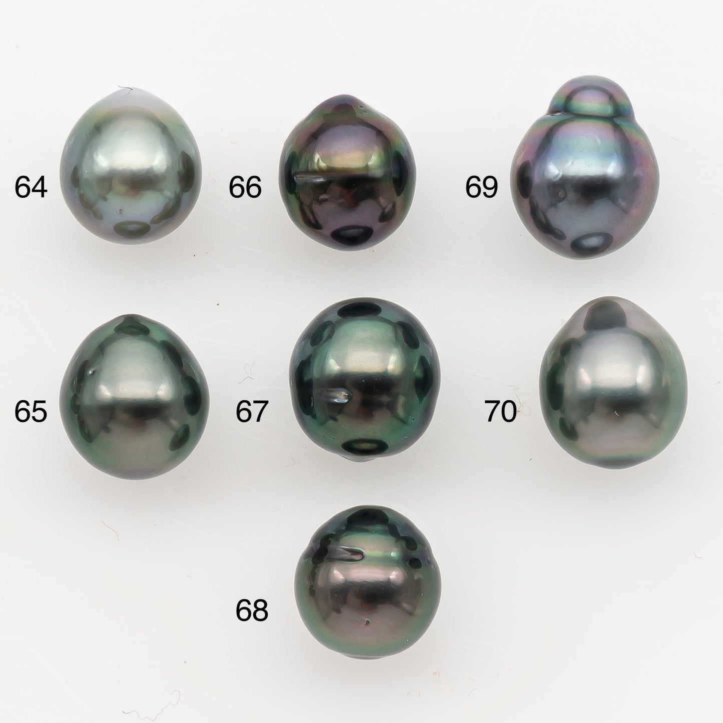 8-9mm Tahitian Pearl Natural Color with High Luster, Loose Undrilled for Jewelry Making, SKU # 3187TH