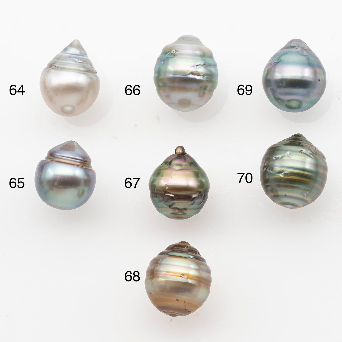 9-10mm Tahitian Pearl, Loose Undrilled with High Luster and Blemishes for Jewelry Making, SKU # 2987TH