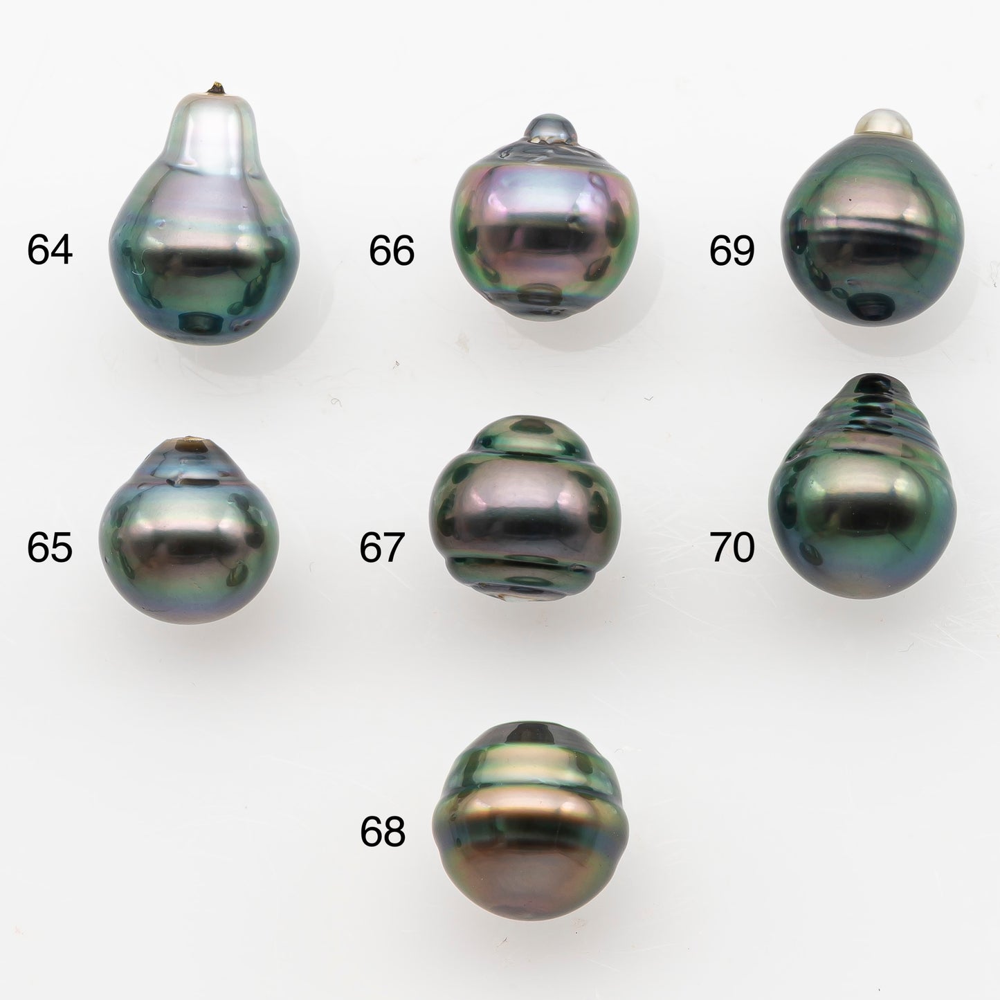 9-10mm Tahitian Pearl, Loose Undrilled with High Luster and Blemishes for Jewelry Making, SKU # 2989TH