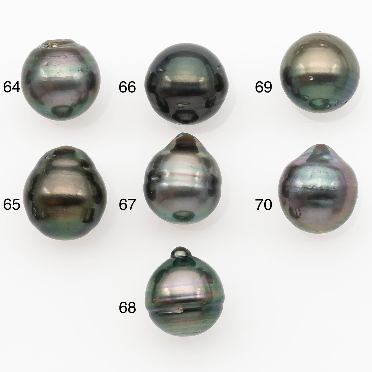 11-12mm Tahitian Pearl Natural Color with Minor Blemishes, Loose Undrilled for Jewelry Making, SKU # 3264TH
