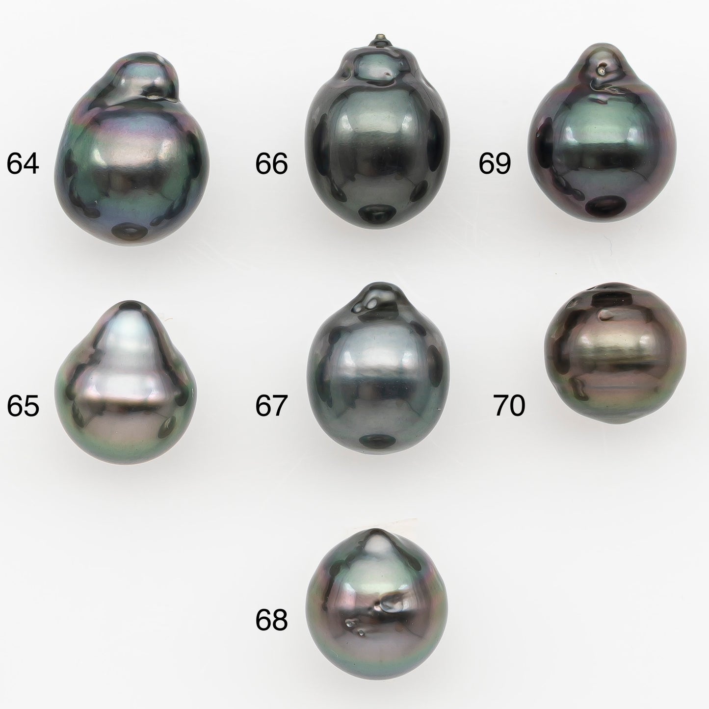 10-11mm Tahitian Pearl Natural Color with Minor Blemishes, Loose Undrilled for Jewelry Making, SKU # 3289TH