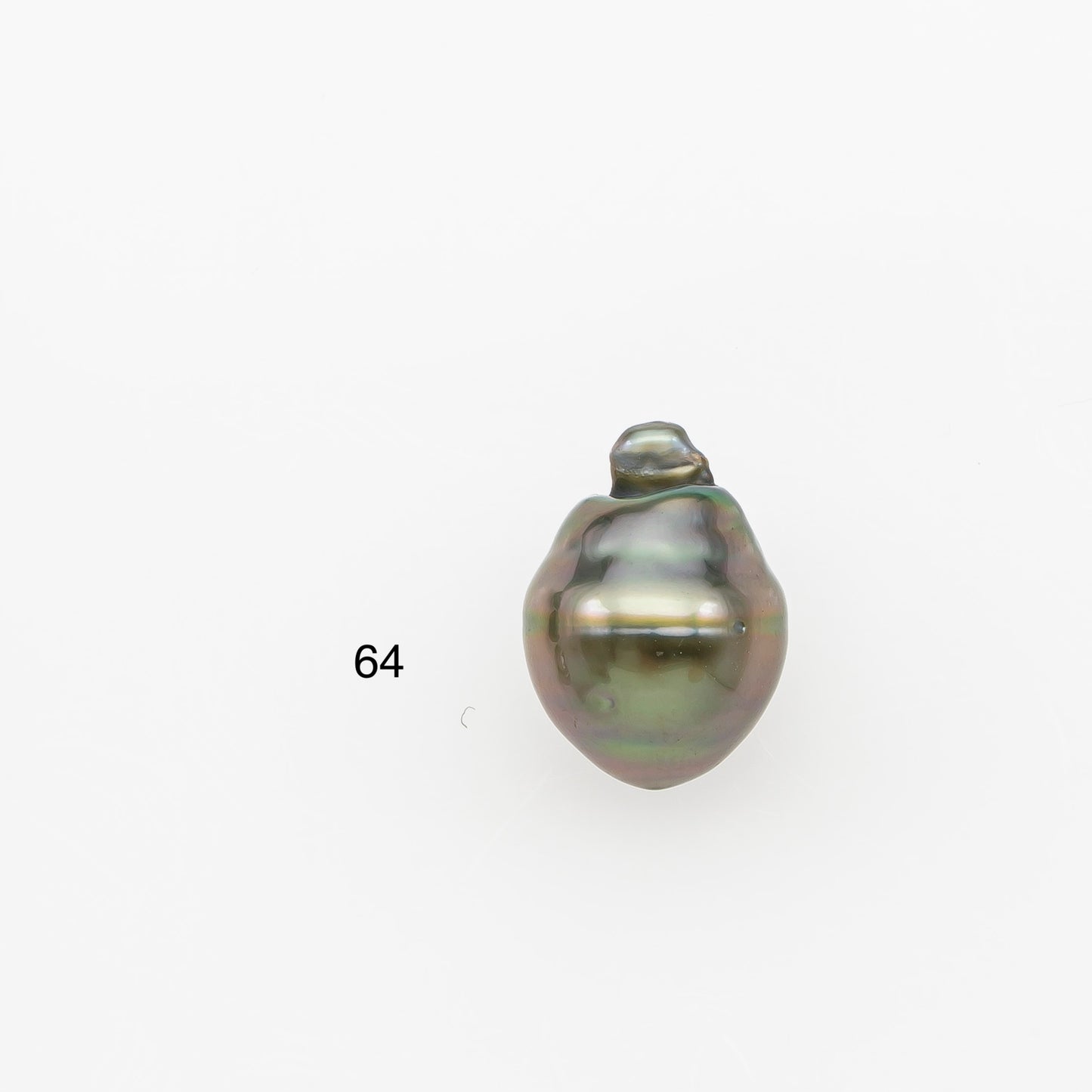 10-11mm Tahitian Pearl Natural Color with Minor Blemishes, Loose Undrilled for Jewelry Making, SKU # 3291TH