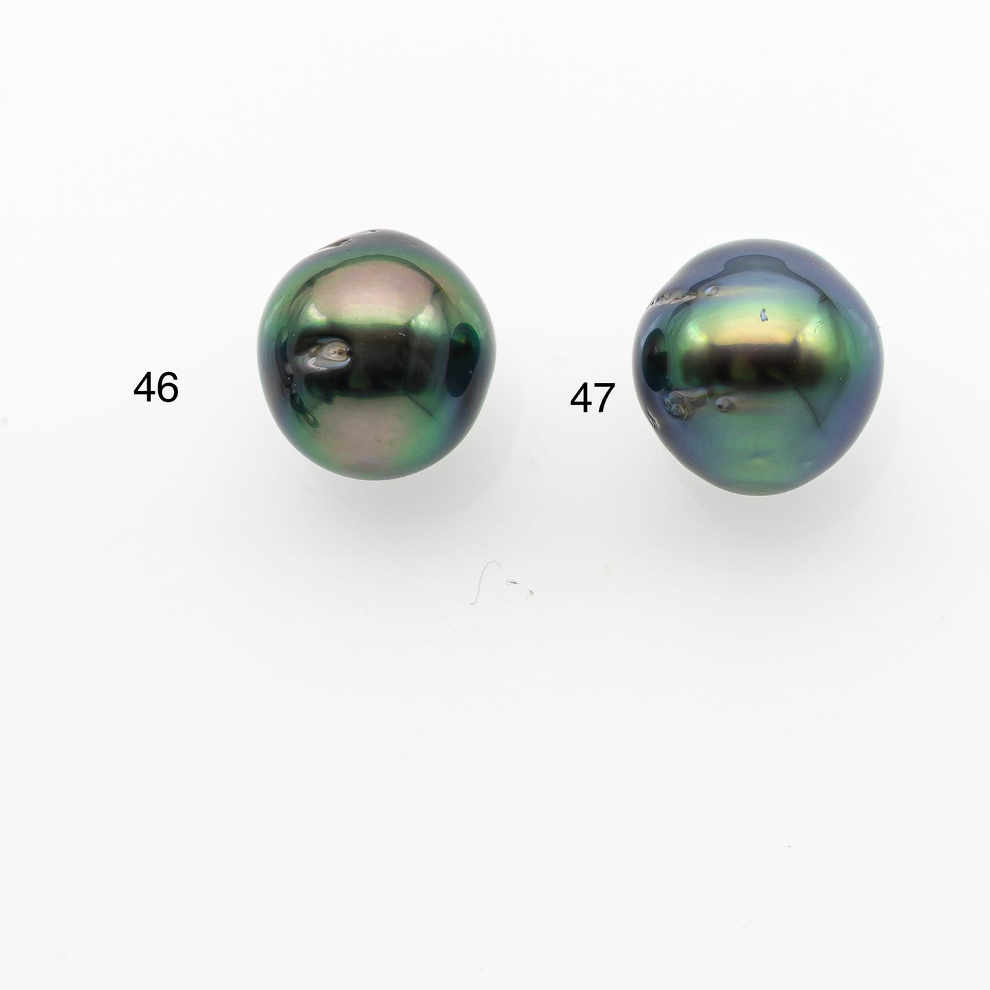 10-11mm Tahitian Pearl, Loose Undrilled with High Luster and Minor Blemishes for Jewelry Making, SKU # 3022TH