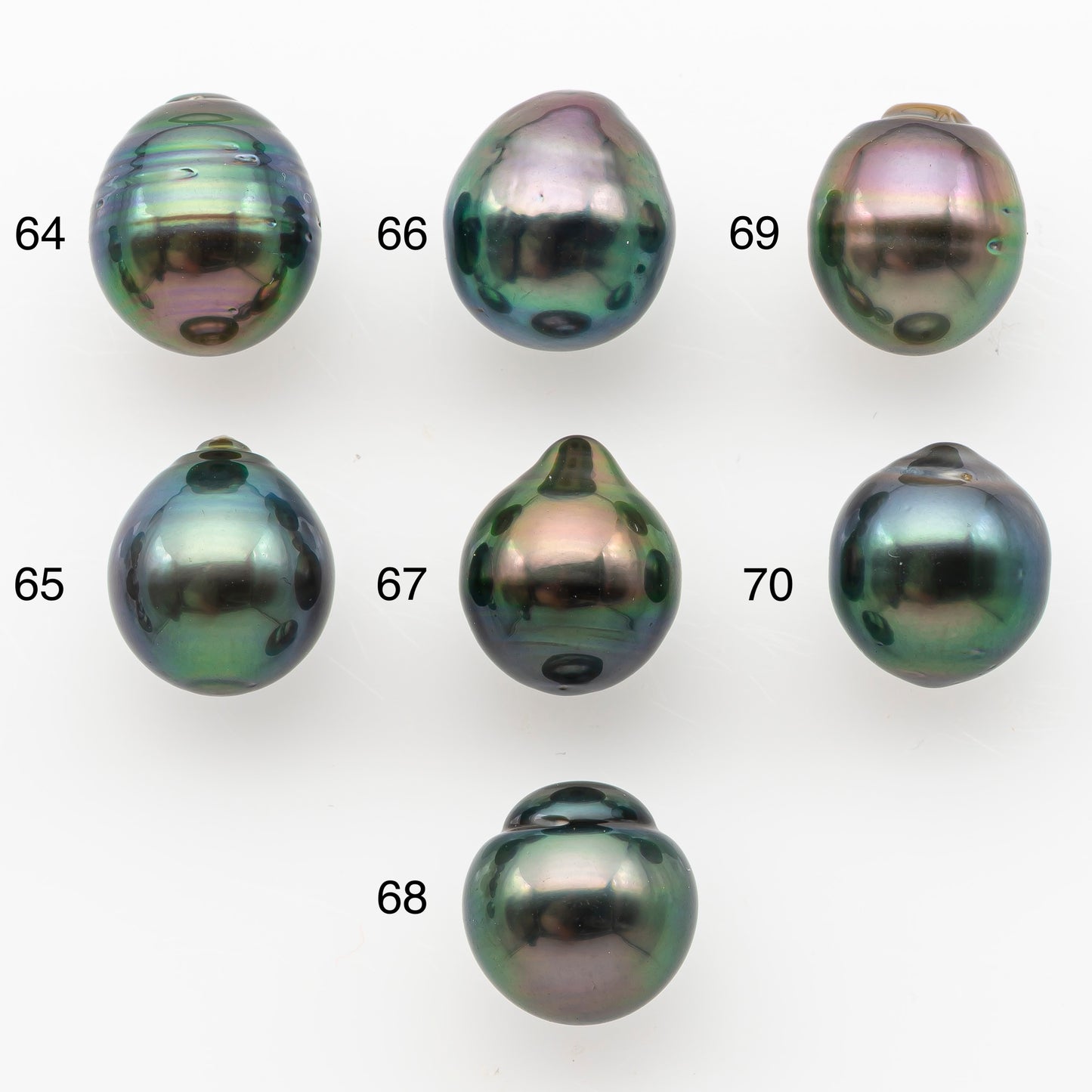 10-11mm Tahitian Pearl, Loose Undrilled with High Luster and Minor Blemishes for Jewelry Making, SKU # 3023TH