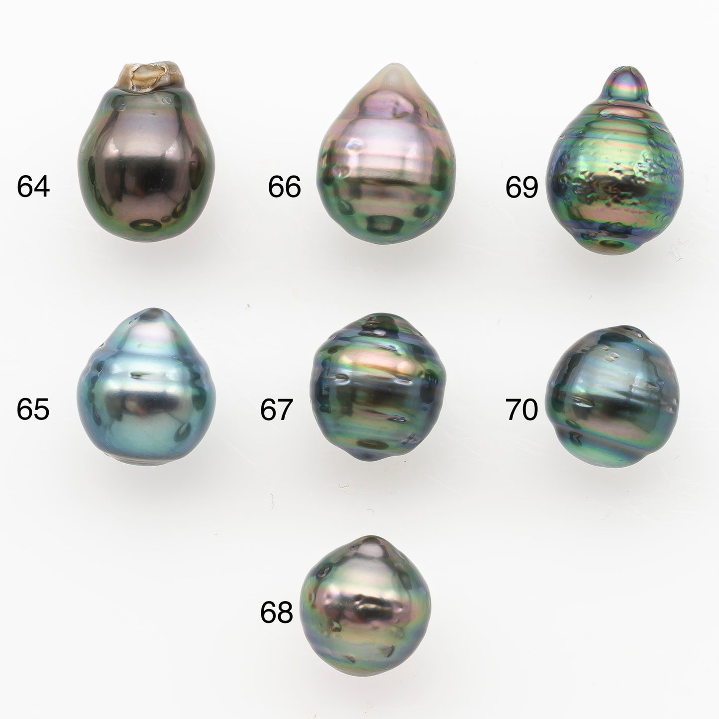 9-10mm Tahitian Pearl, Loose Undrilled with High Luster and Minor Blemishes for Jewelry Making, SKU # 3029TH