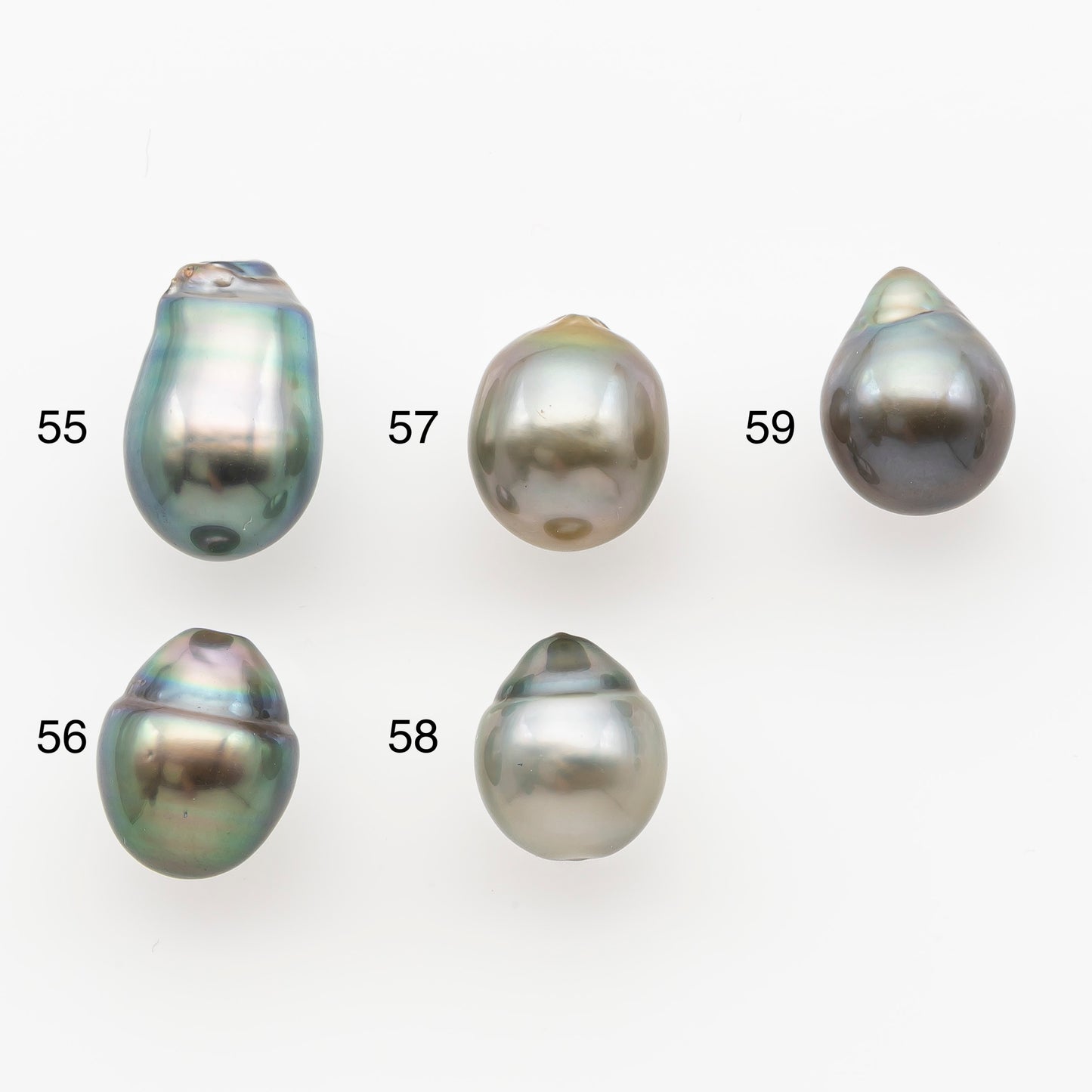8-9mm Tahitian Pearl, Loose Undrilled with High Luster and Minor Blemishes for Jewelry Making, SKU # 3030TH